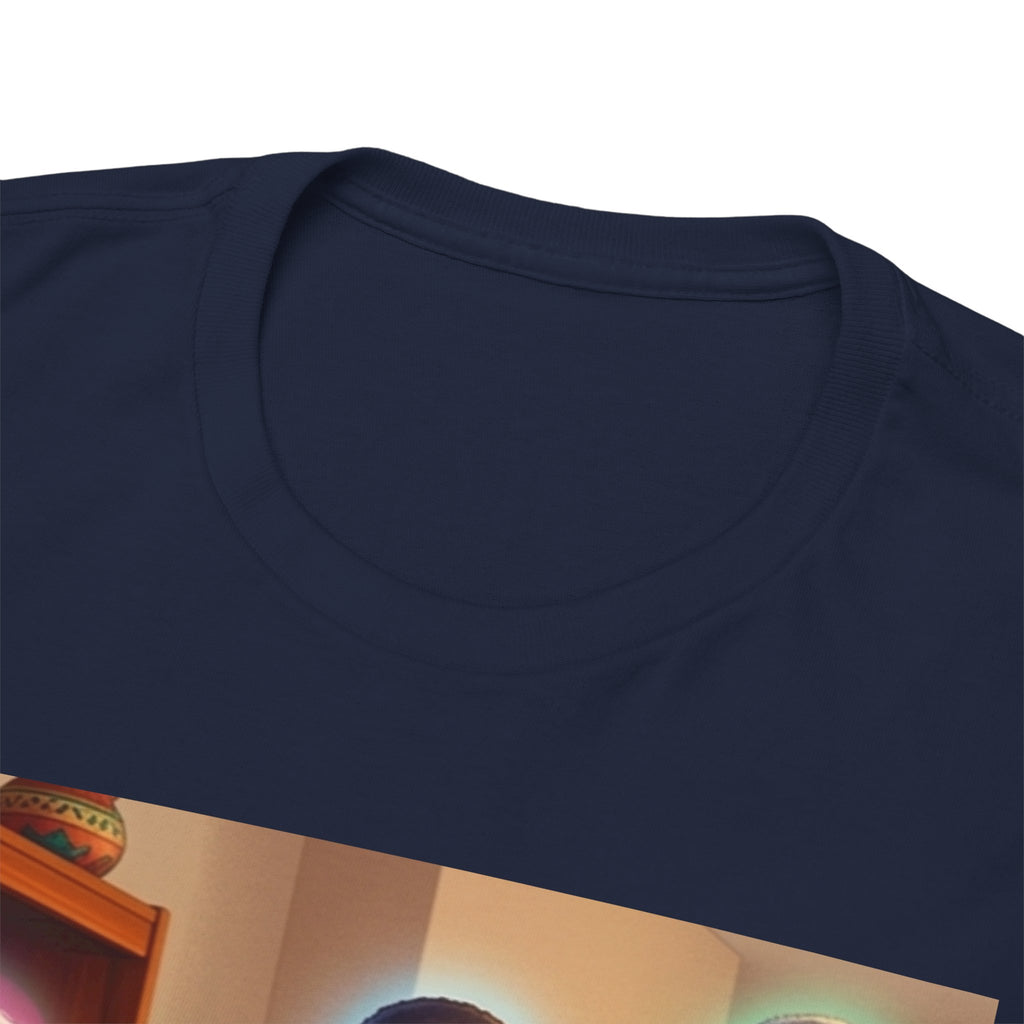 Black Family Study Night T-Shirt — Inspirational Afrofuturist Classroom Artwork