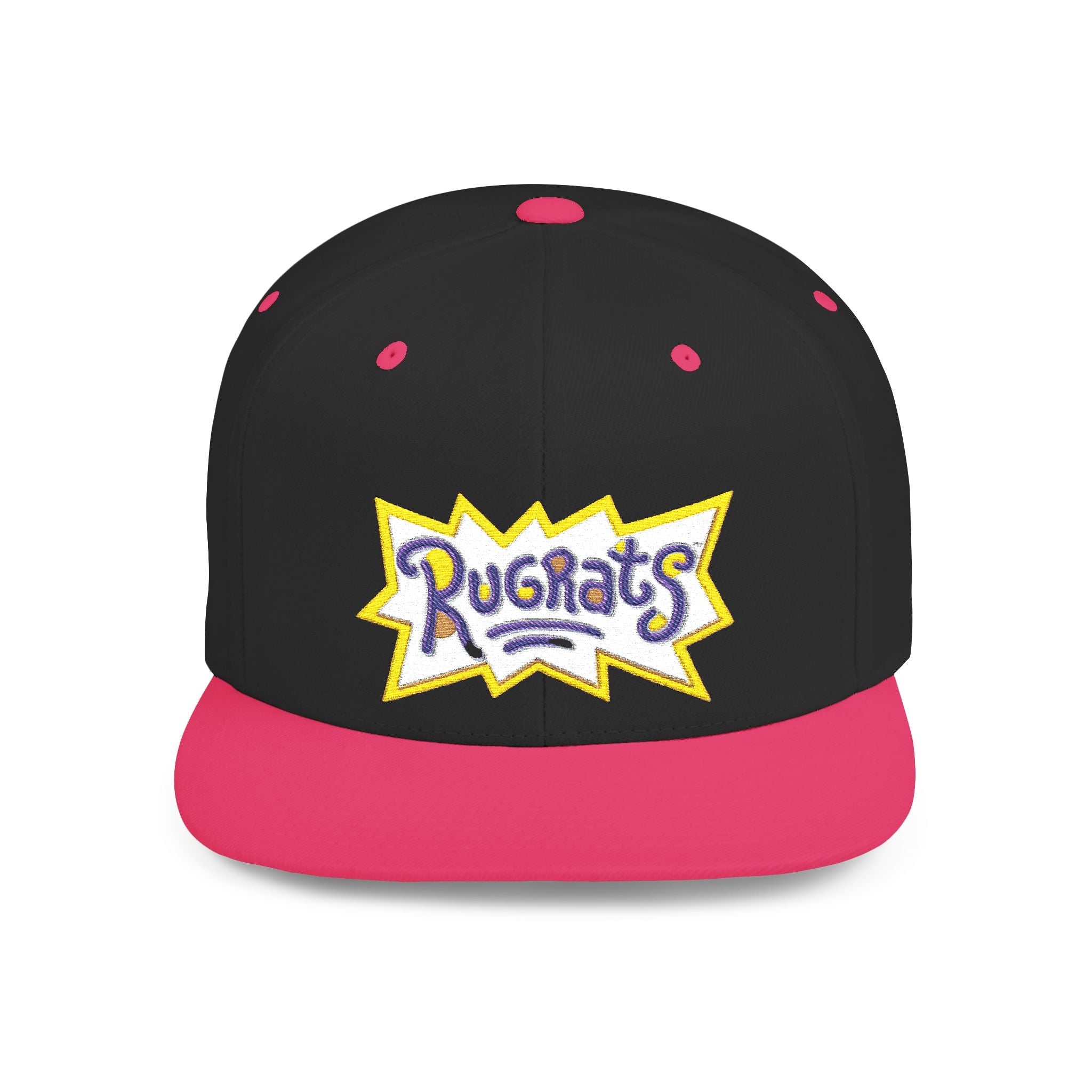 Snapback Hat — Retro 'Rugrats' Logo Flat Bill Cap