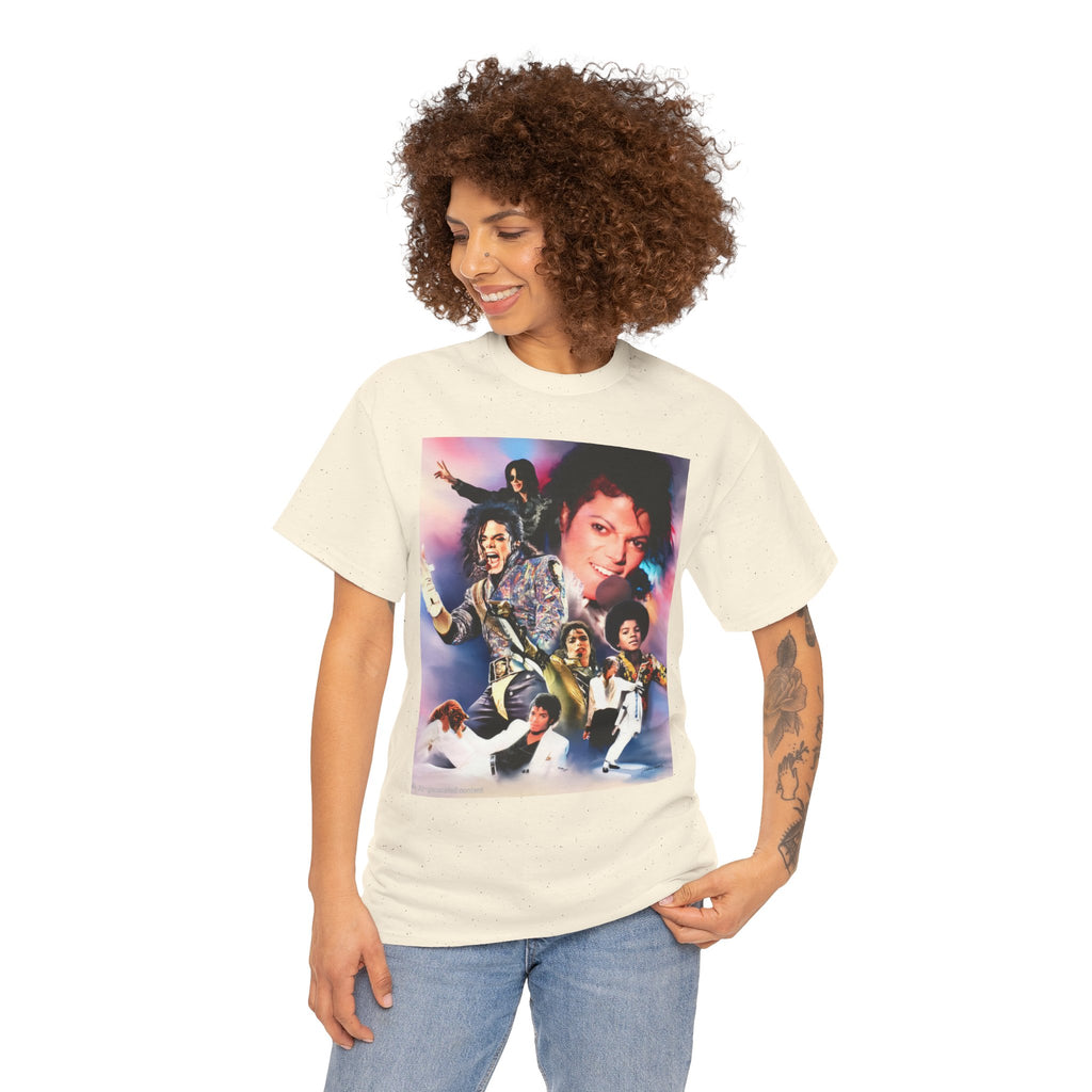 Michael Jackson Tribute Tee — Vintage Pop Collage T-Shirt