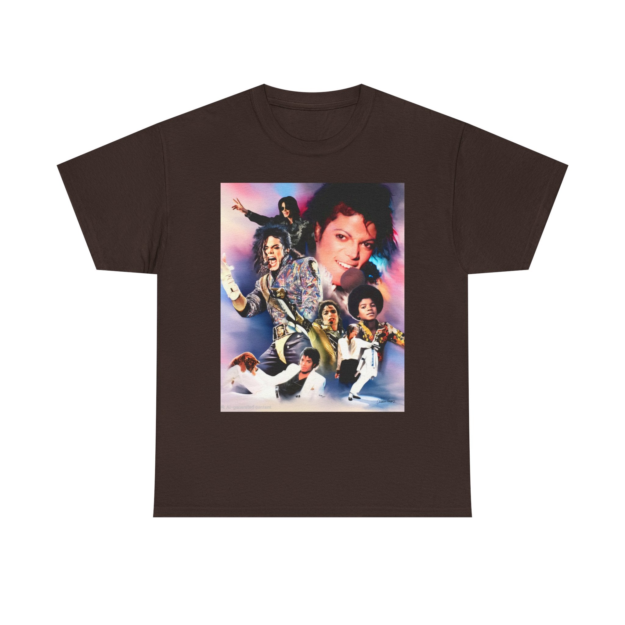 Michael Jackson Tribute Tee — Vintage Pop Collage T-Shirt