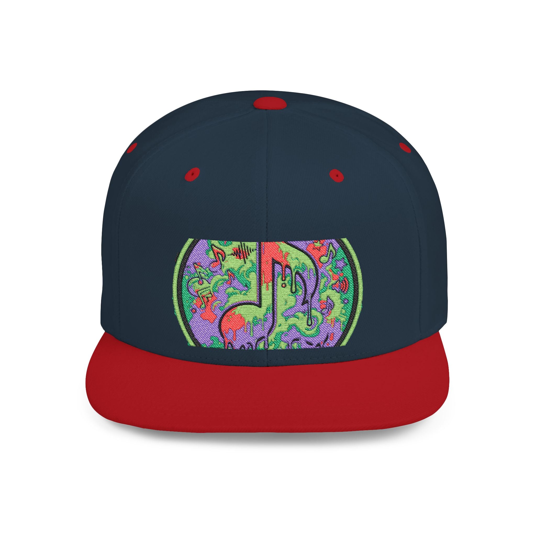 Copy of Copy of Flat Bill Snapback Hat — Retro Dance Crew Graphic Cap