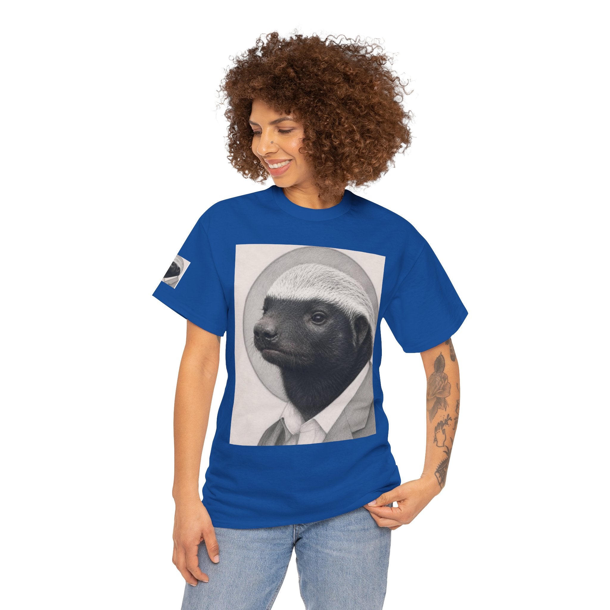 Badger Portrait Tee — "Which One of Y’all MF Said Something About a Home?" Graphic T‑Shirt