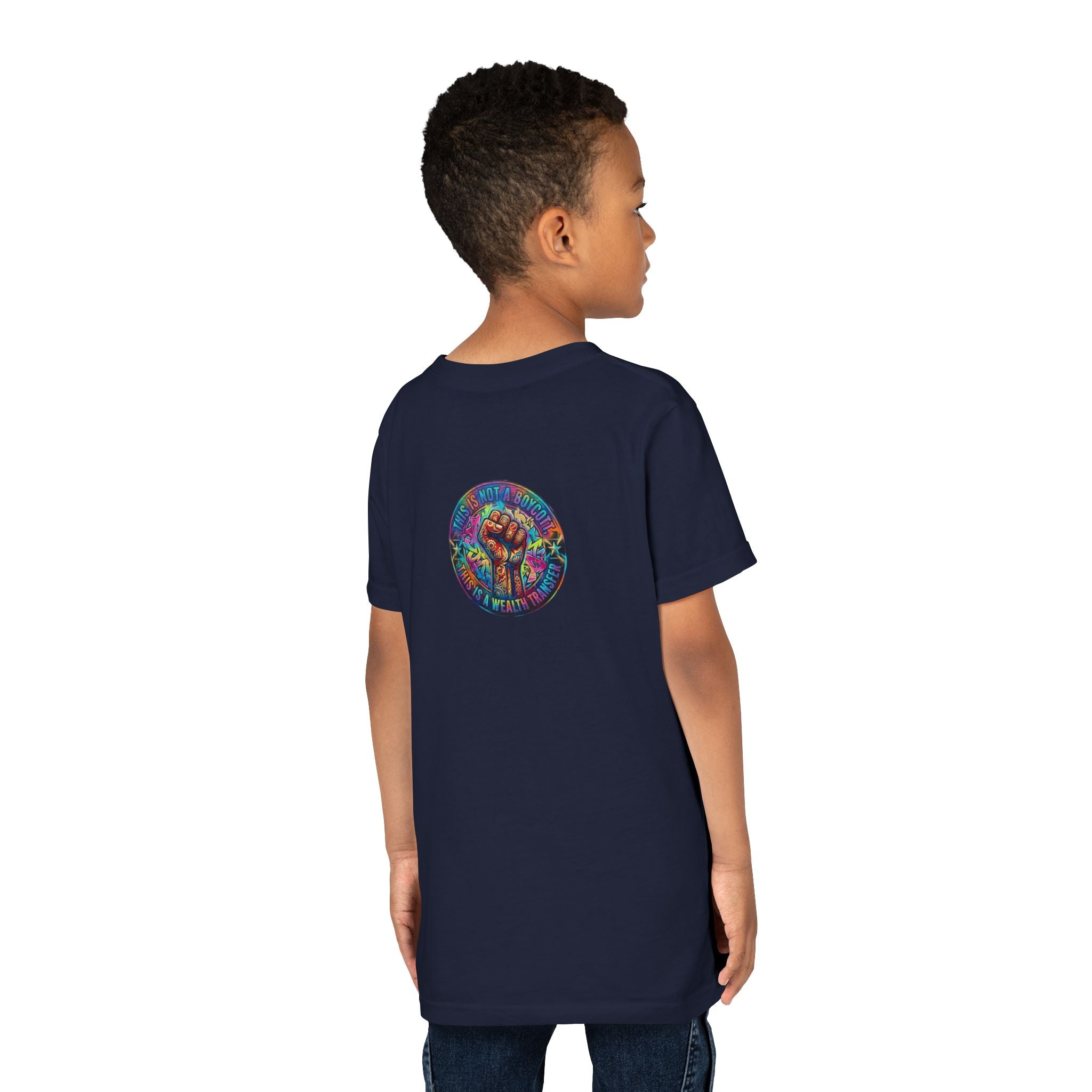 Retro Pixel Explosion Youth Tee — Smiling Avatar, Hearts, Gems & Controllers