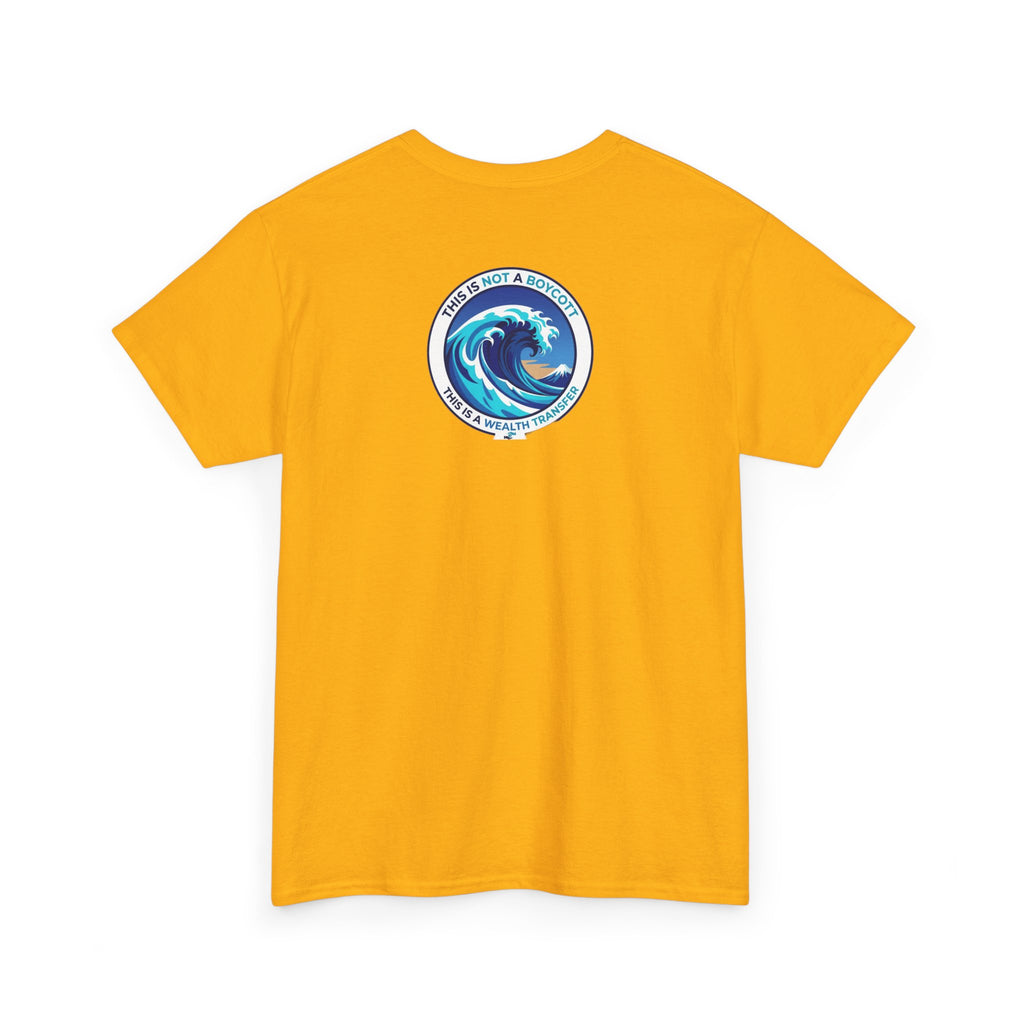 T-Shirt — Coastal Wave Graphic Tee (Ocean Sunset Wave Art)