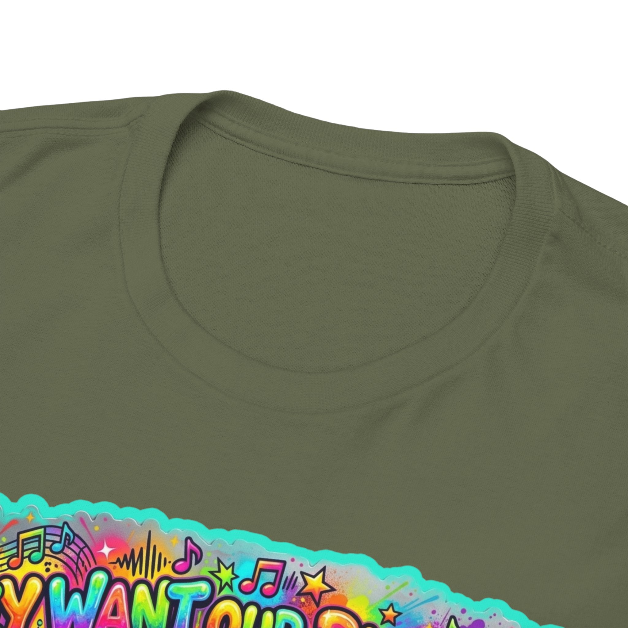 Music Vibes Tee — “They Want Our Rhythm But They Don’t Want Our Blues” Psychedelic Drip Note T-Shirt