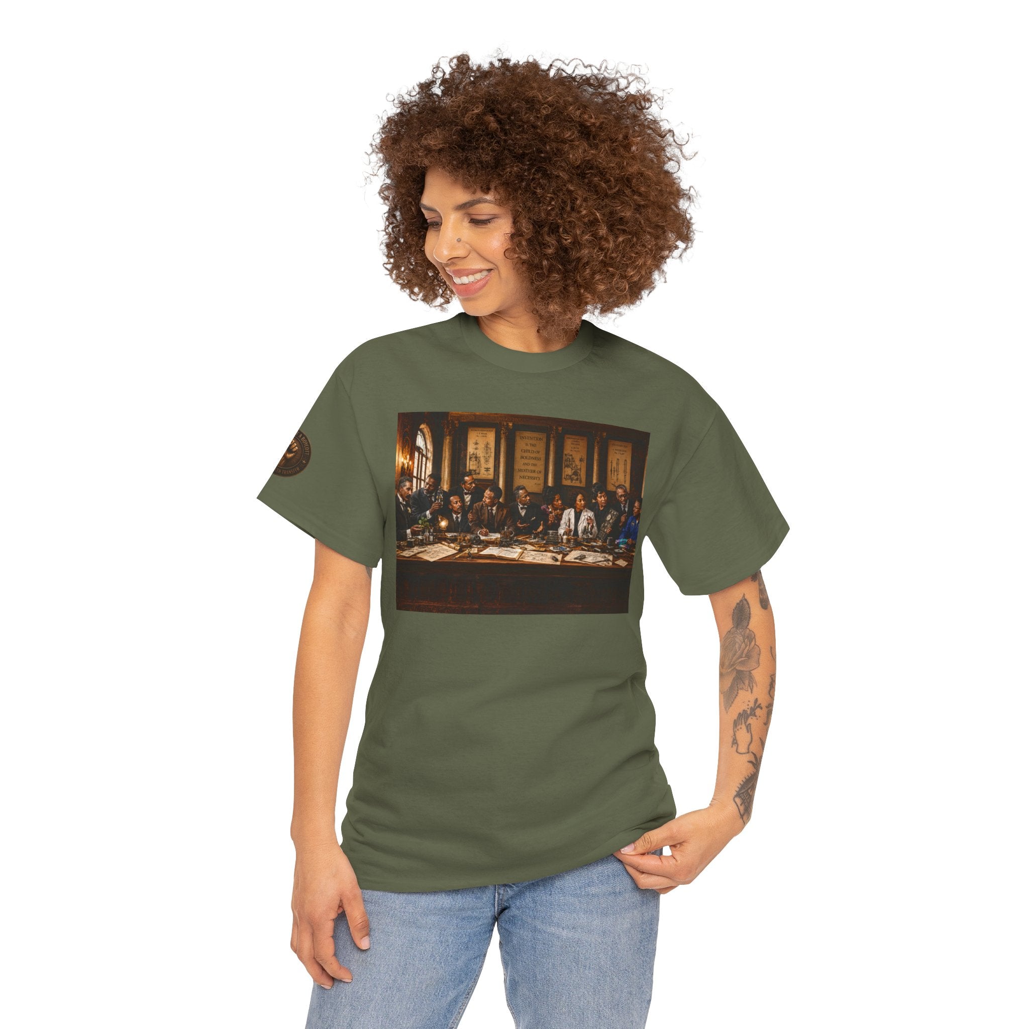 Graphic Tee — 'This Is Not A Boycott' Fist Emblem with Vintage Group Portrait