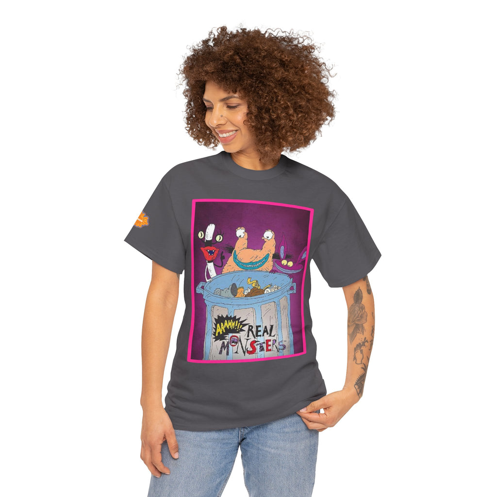 Real Monsters Vintage Cartoon T-Shirt — Nickelodeon Rugrats Crew Tee