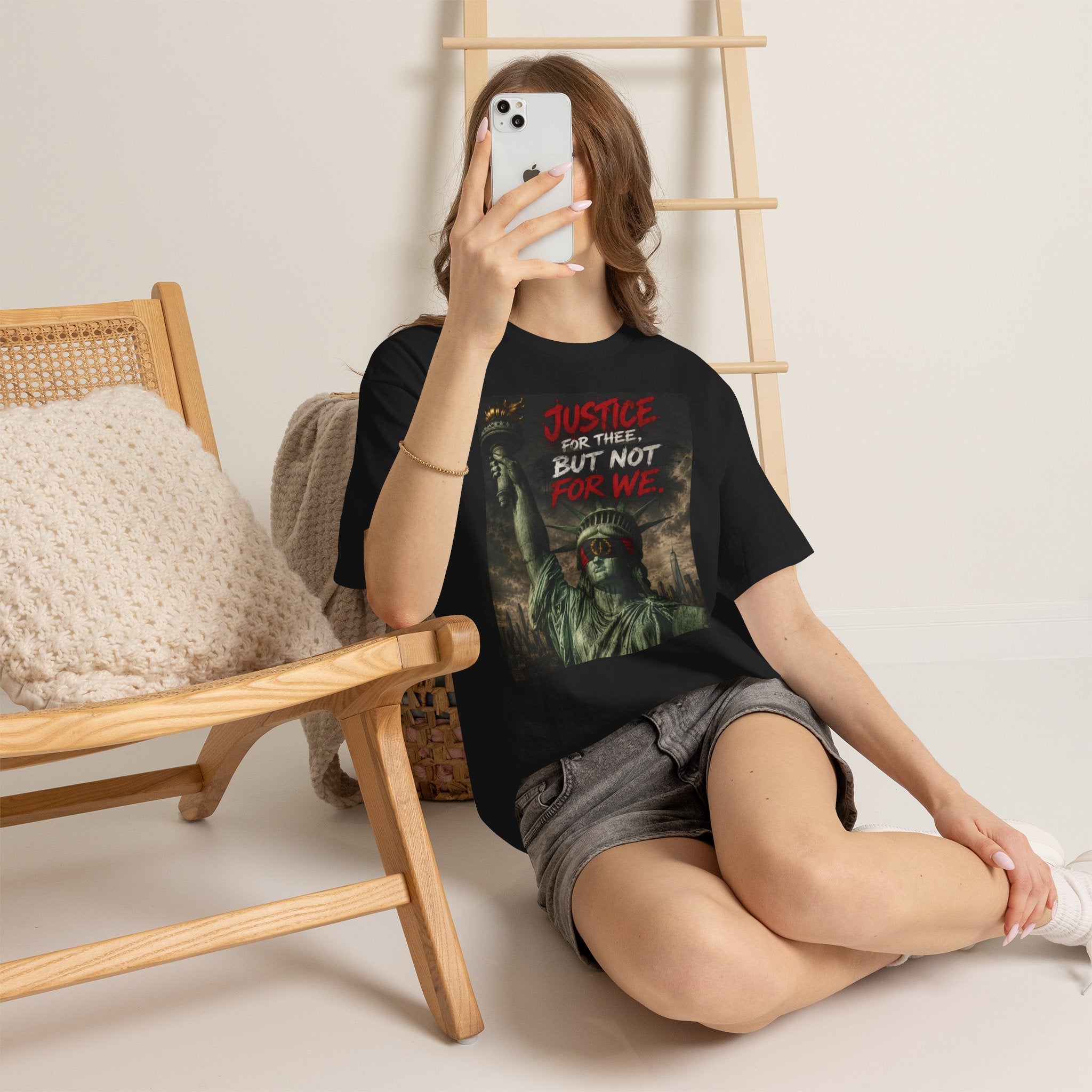 Protest Justice T-Shirt — “Justice For Thee, But Not For We” Graphic Tee