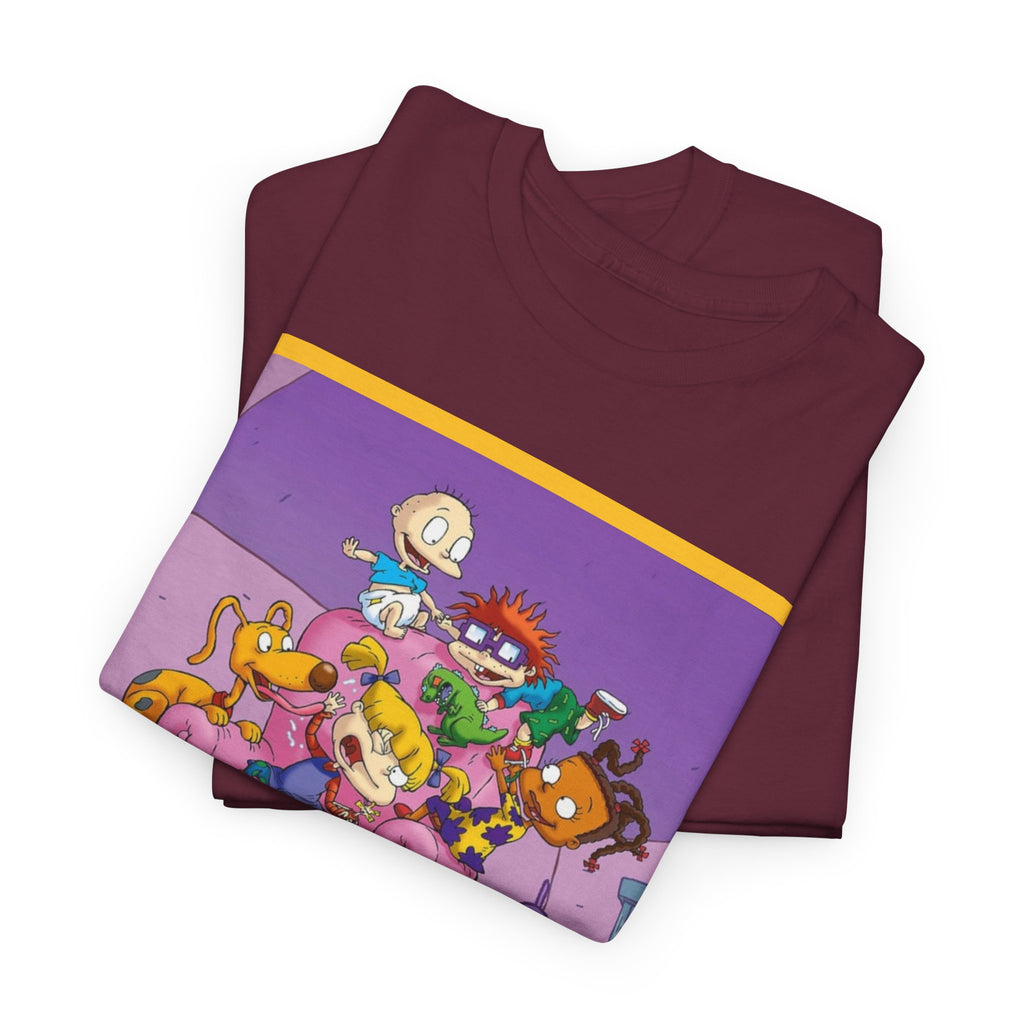 Rugrats Character Collage Tee — Retro Nickelodeon Kids Cartoon T-Shirt