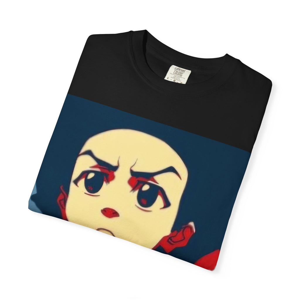 Graphic T-Shirt — Bold Pop-Art Anime Portrait (Front) + “This Is Not A Boycott, It’s A Movement” Fist Emblem (Back)