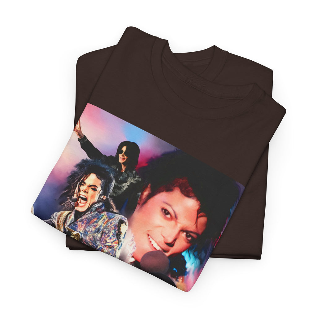 Michael Jackson Tribute Tee — Vintage Pop Collage T-Shirt