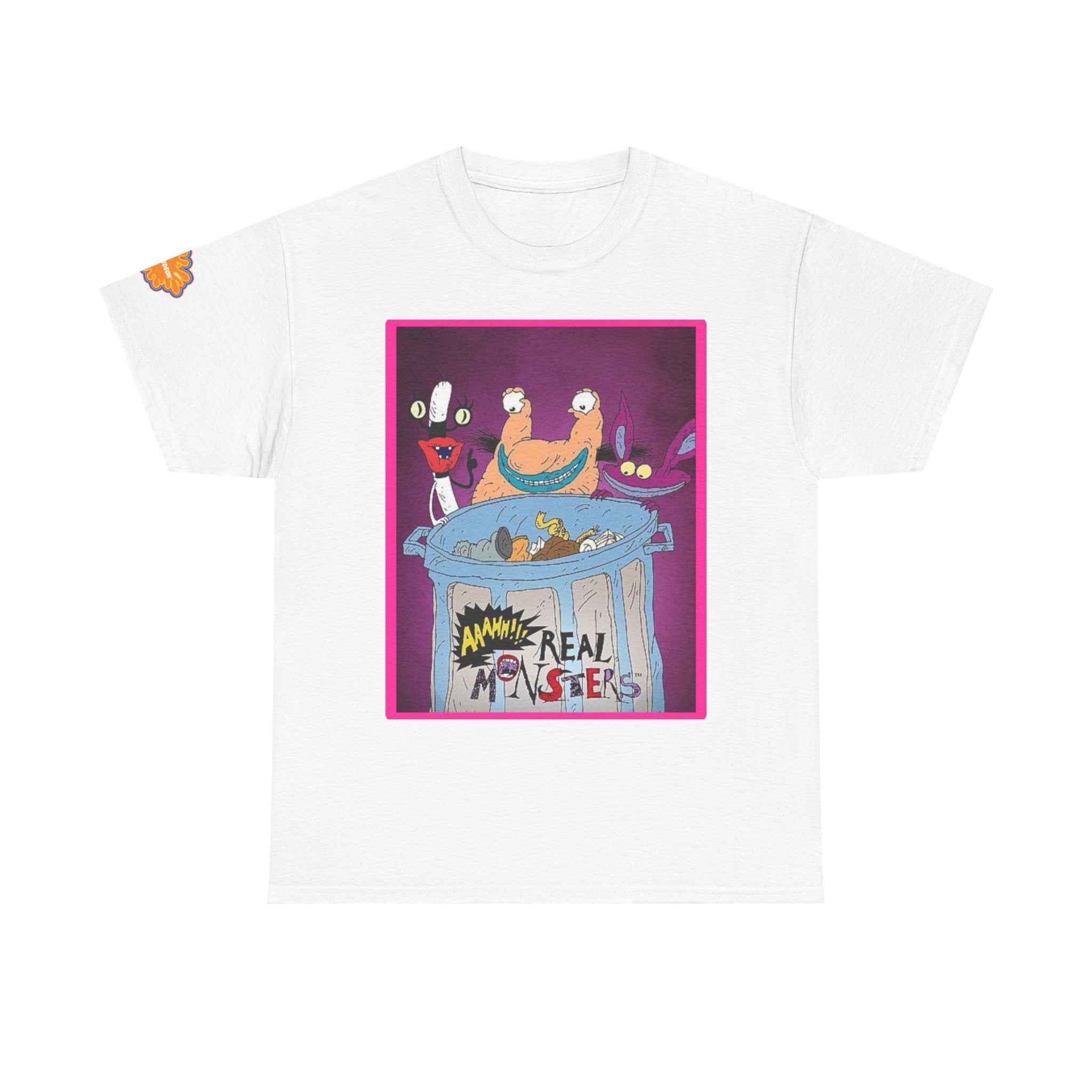 Real Monsters Vintage Cartoon T-Shirt — Nickelodeon Rugrats Crew Tee