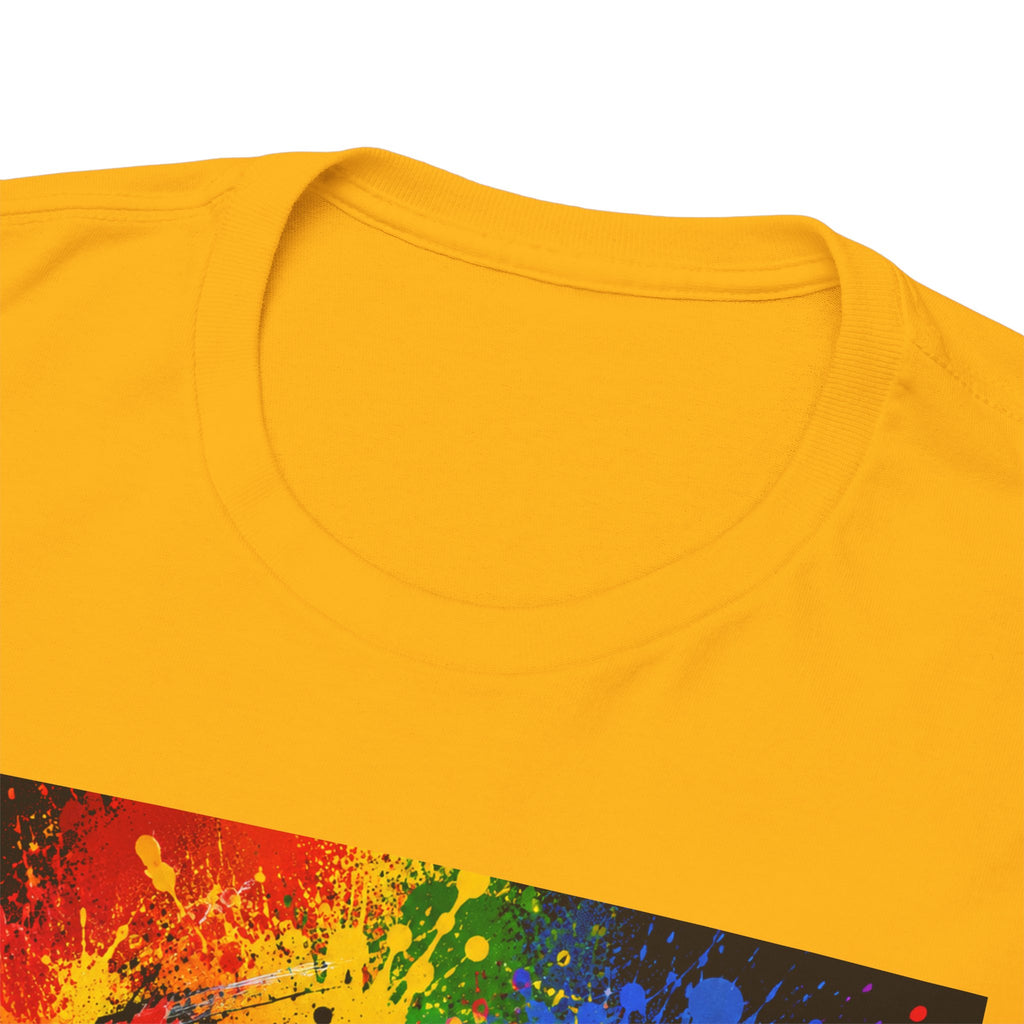 Wealth Transfer T-Shirt — Rainbow Graffiti Design (Back Fist Emblem)