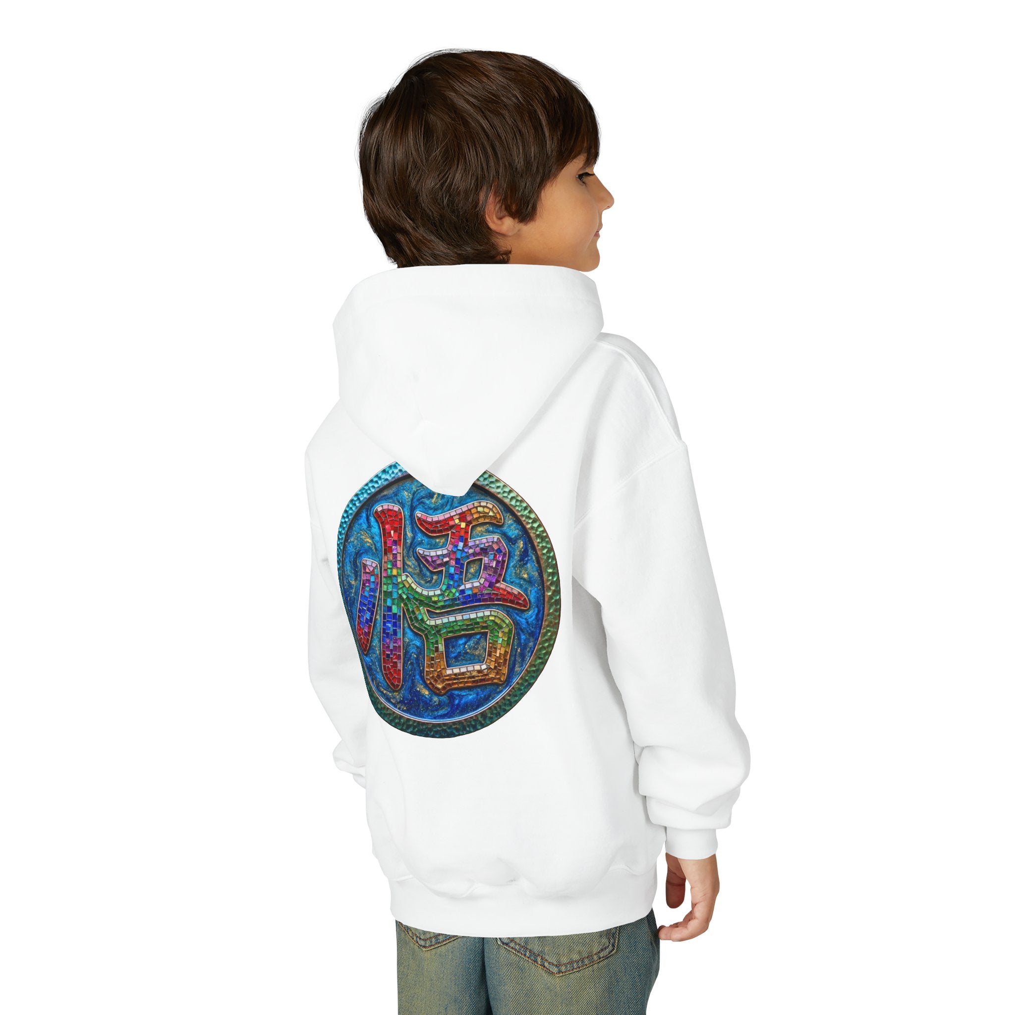 Dragon Boy Hoodie — Goku Cartoon Emblem Youth Hooded Sweatshirt