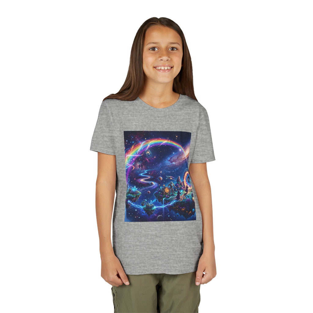 Galaxy Fantasy Youth Tee — Floating Islands, Robots & Magic Portals