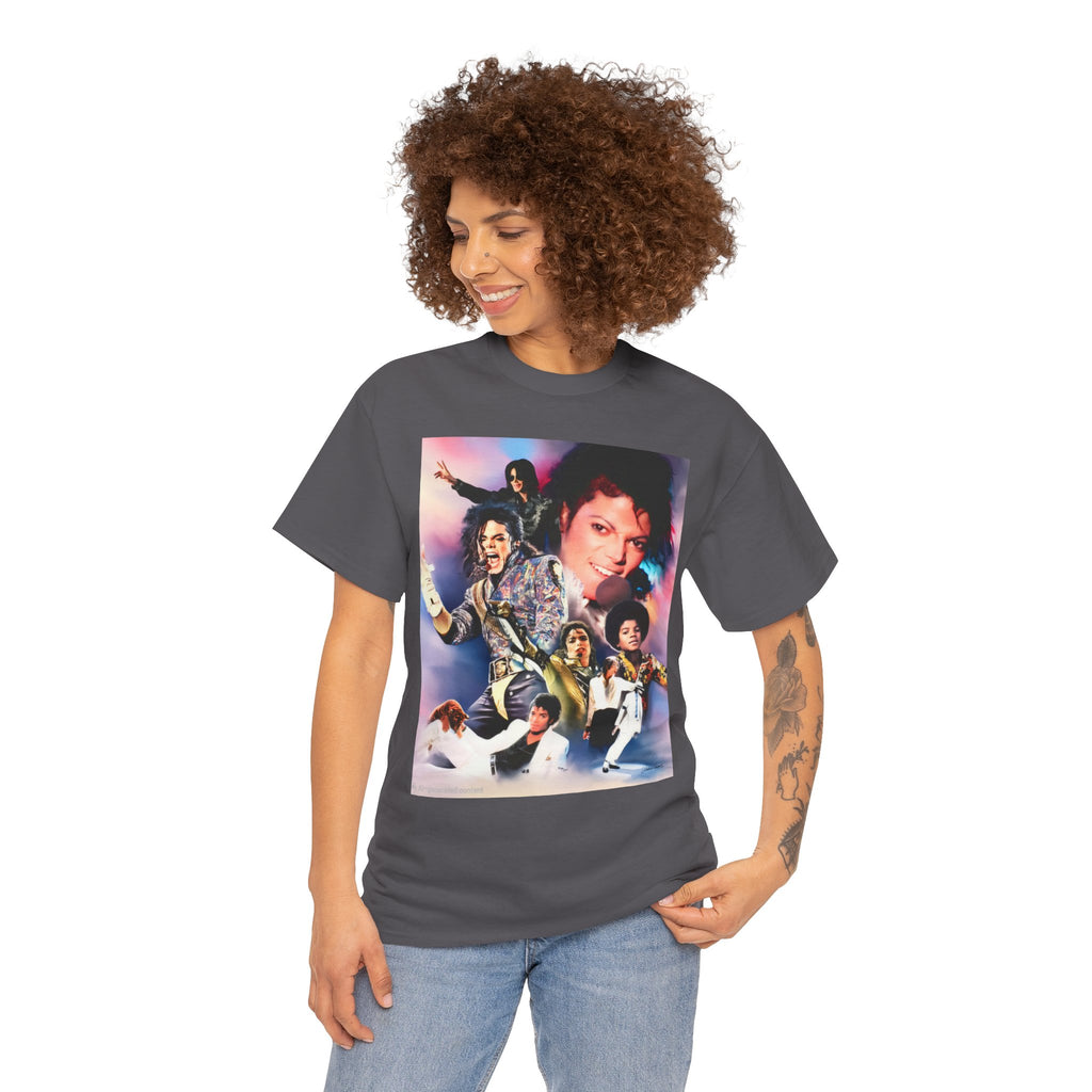 Michael Jackson Tribute Tee — Vintage Pop Collage T-Shirt
