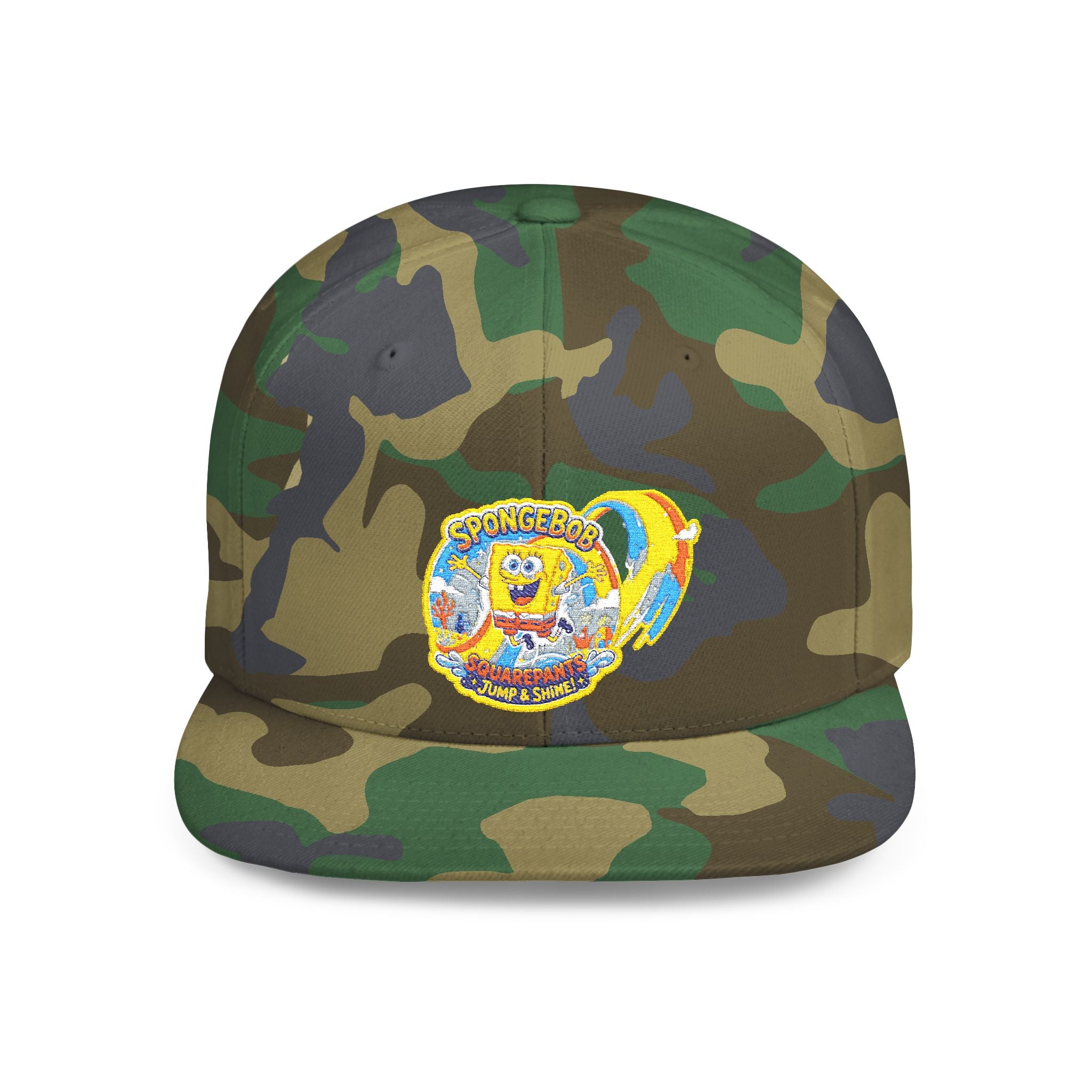 SpongeBob 'Jump & Shine' Royal Blue Flat Bill Snapback