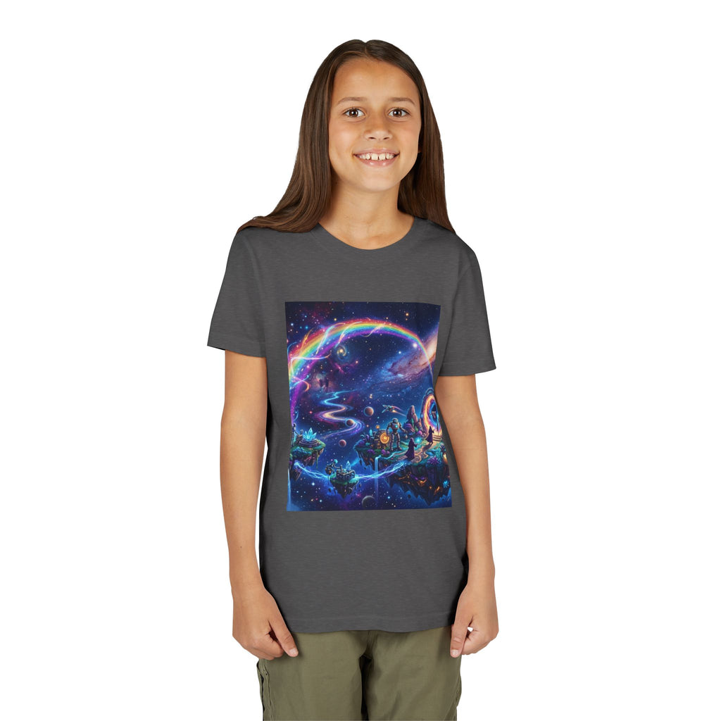 Galaxy Fantasy Youth Tee — Floating Islands, Robots & Magic Portals