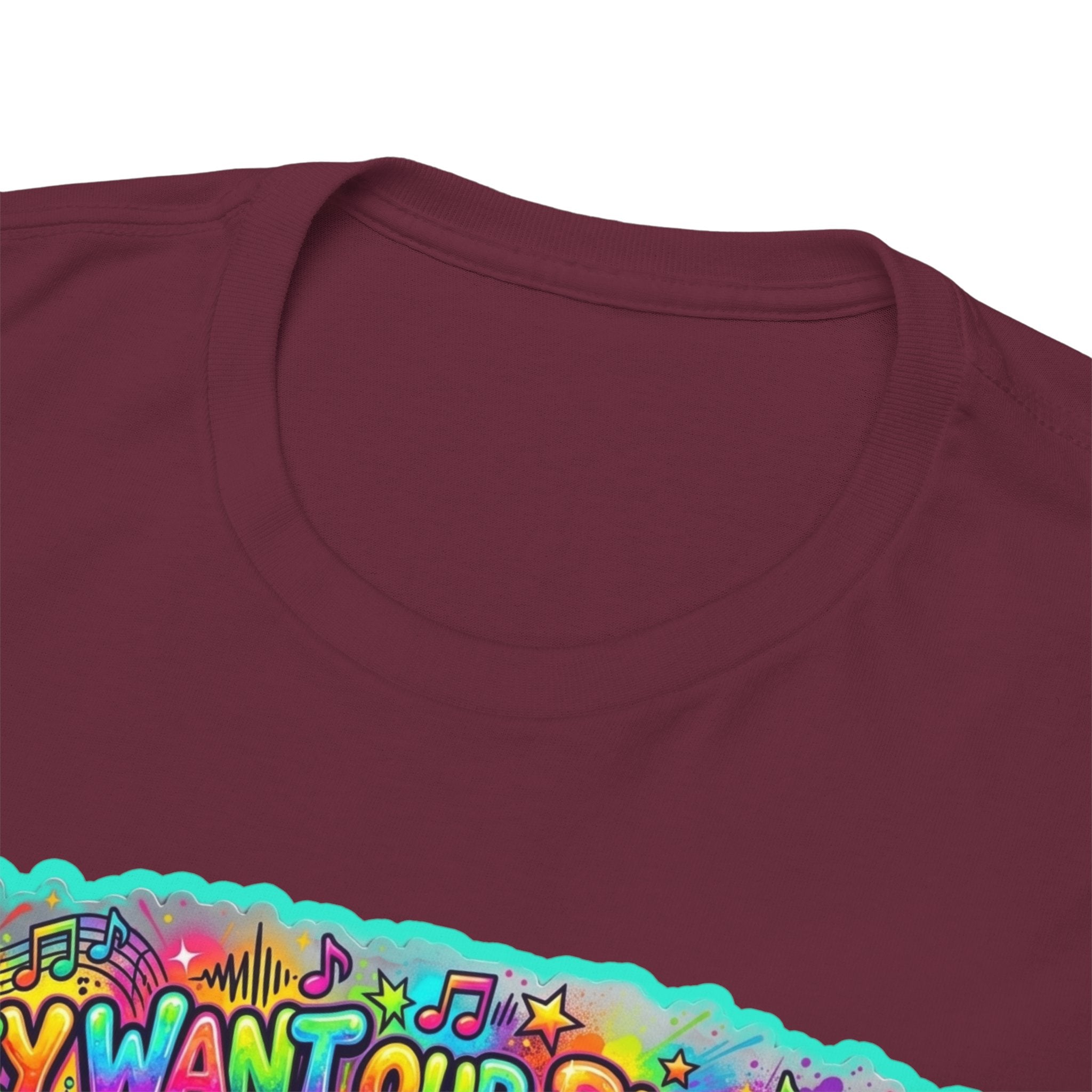 Music Vibes Tee — “They Want Our Rhythm But They Don’t Want Our Blues” Psychedelic Drip Note T-Shirt