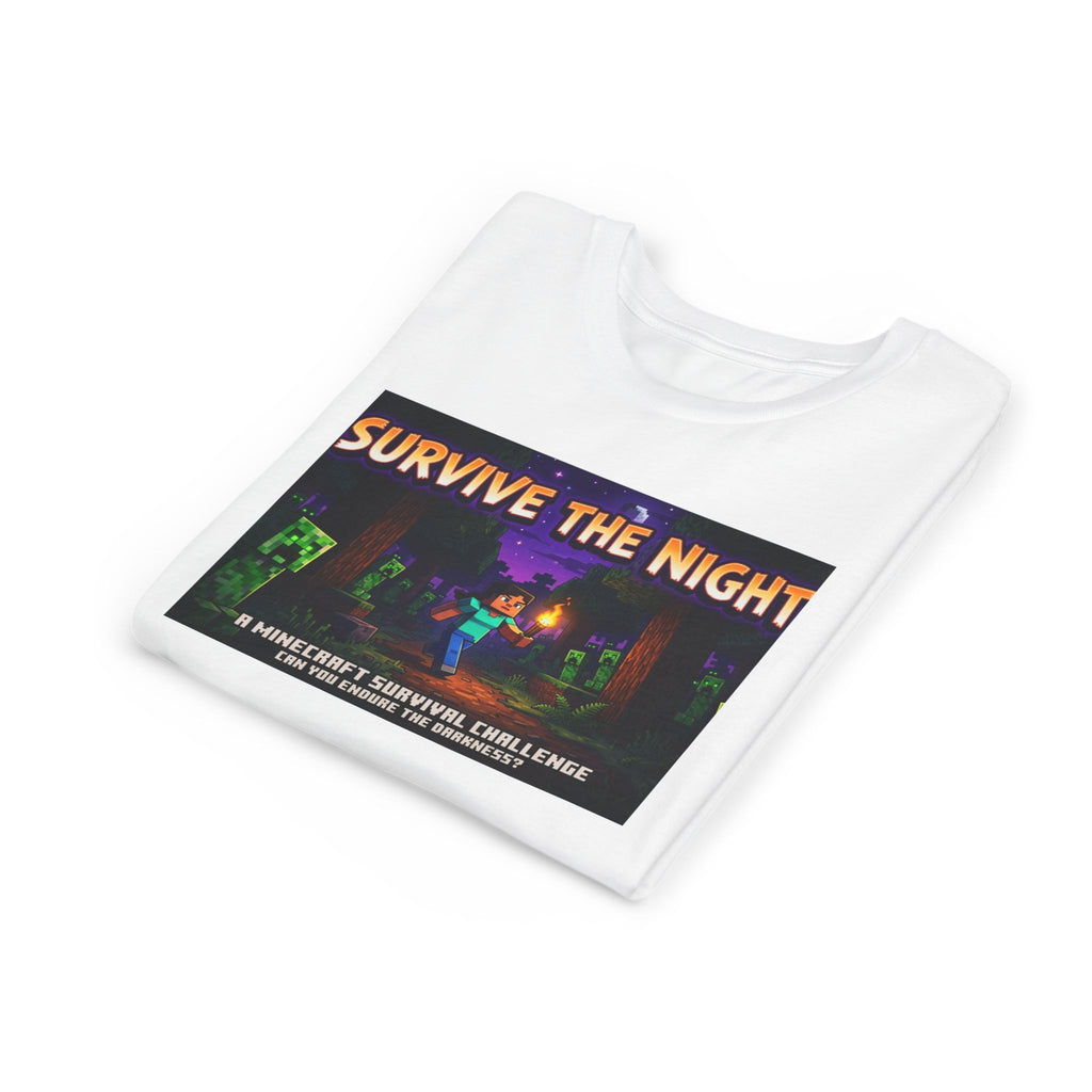 Survive the Night Youth Tee — Glowing Creeper Night Gamer Shirt