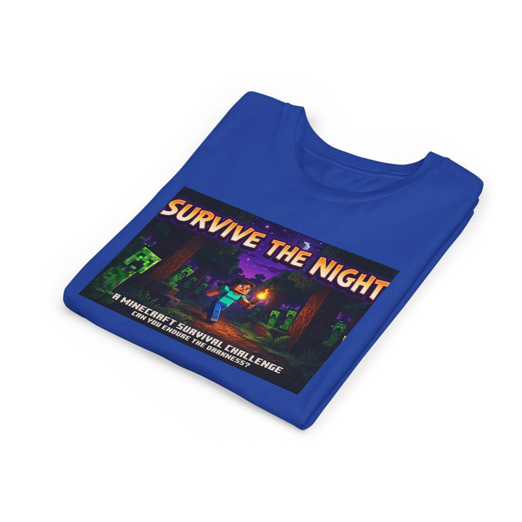 Survive the Night Youth Tee — Glowing Creeper Night Gamer Shirt