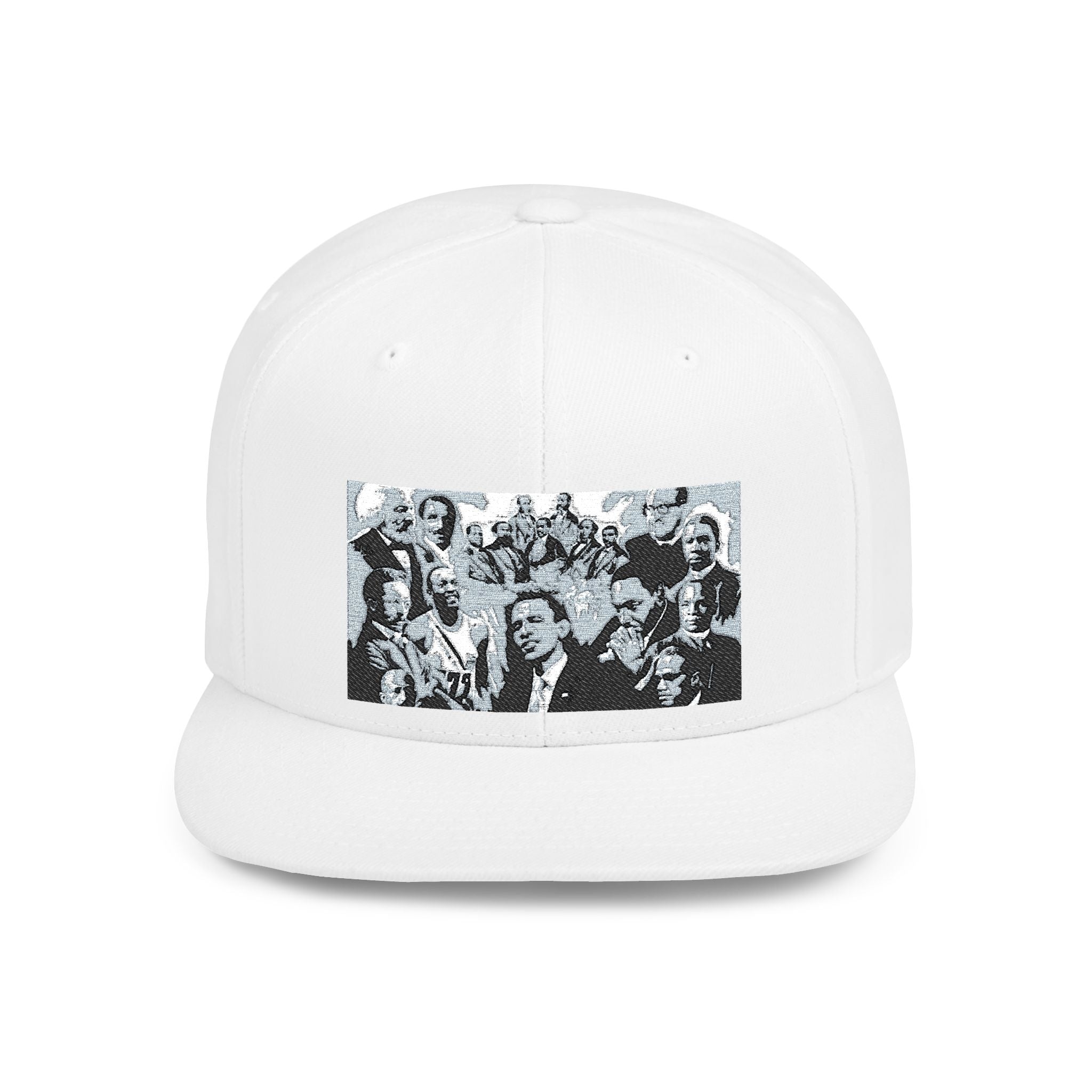 Copy of Reggae Vibes Flat Bill Snapback Hat — Colorful Rasta Music Patch