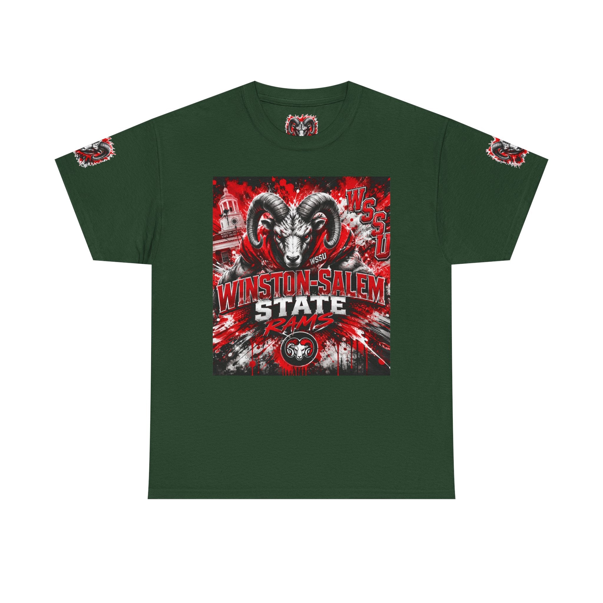 Winston‑Salem State Rams Ram Head Tee — Bold College Spirit T‑Shirt
