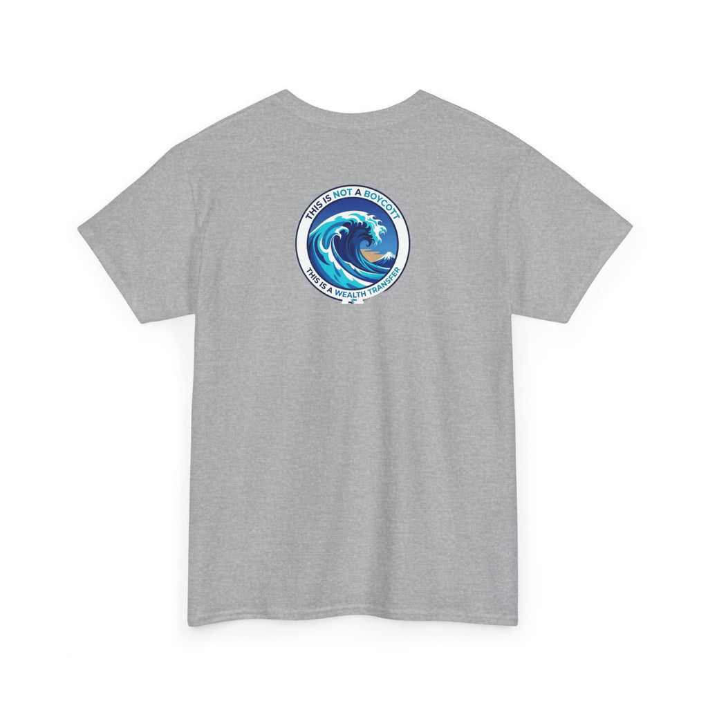 T-Shirt — Coastal Wave Graphic Tee (Ocean Sunset Wave Art)