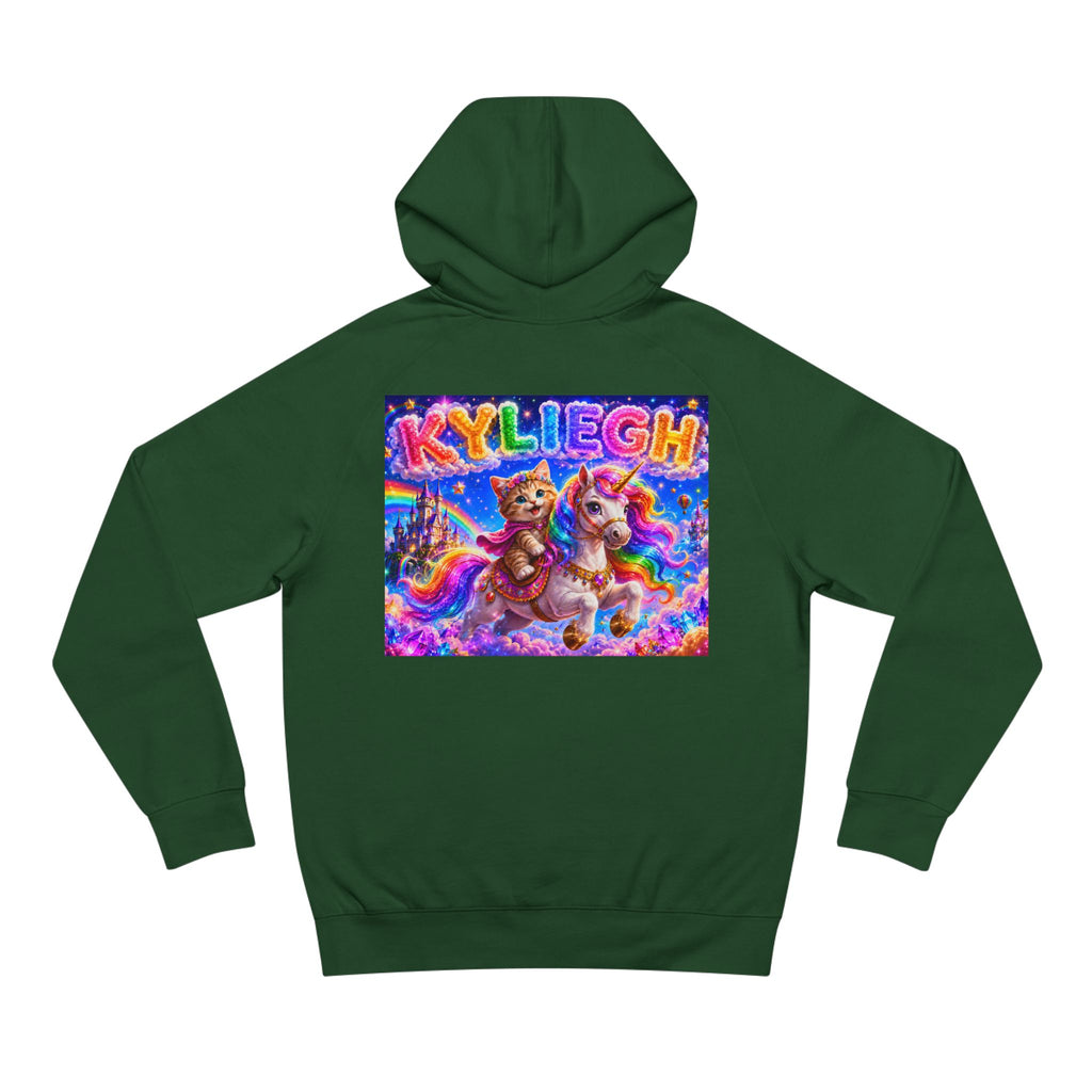 KYLIEGH Rainbow Pony Hoodie — Personalized Cute Unicorn Graphic Pullover