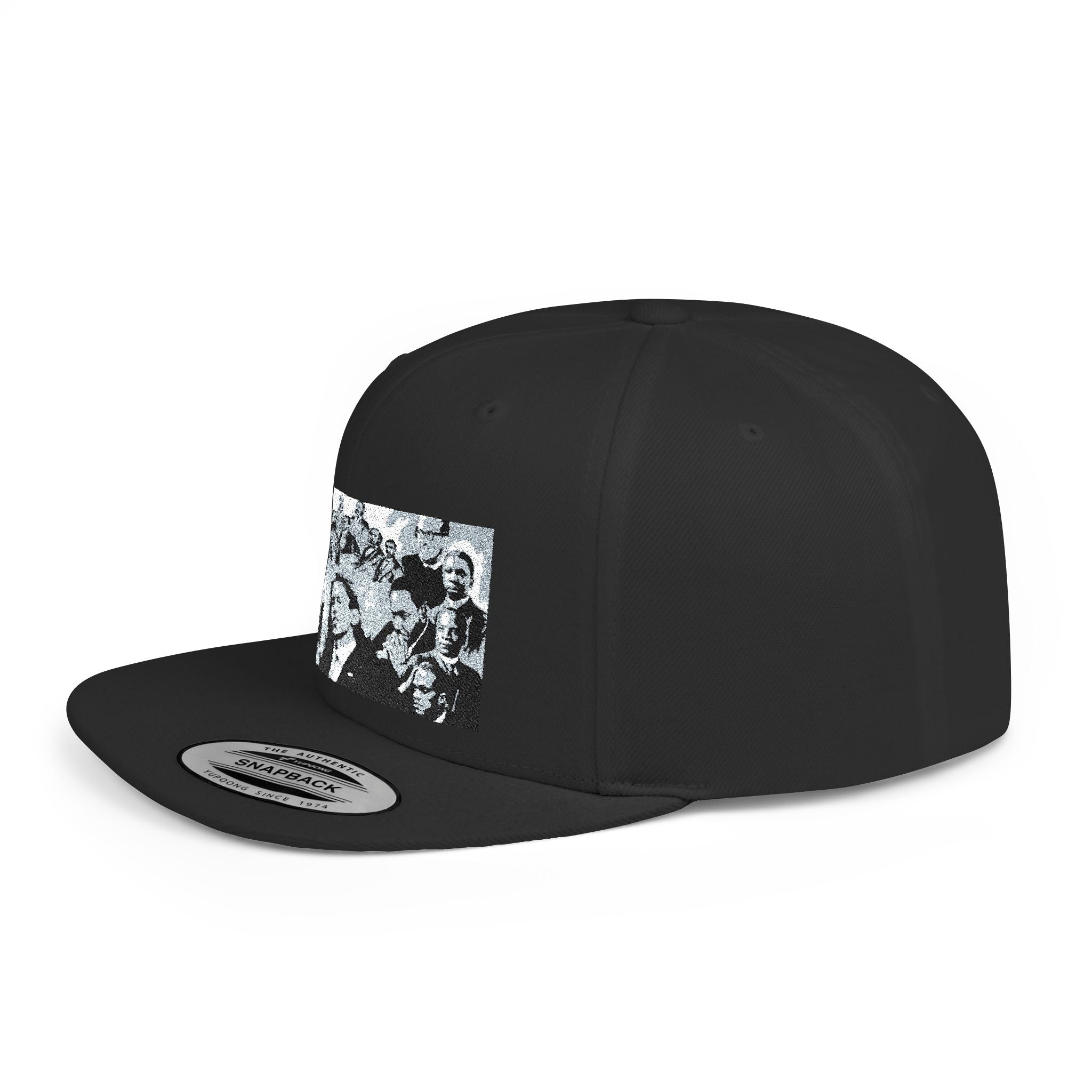 Copy of Reggae Vibes Flat Bill Snapback Hat — Colorful Rasta Music Patch