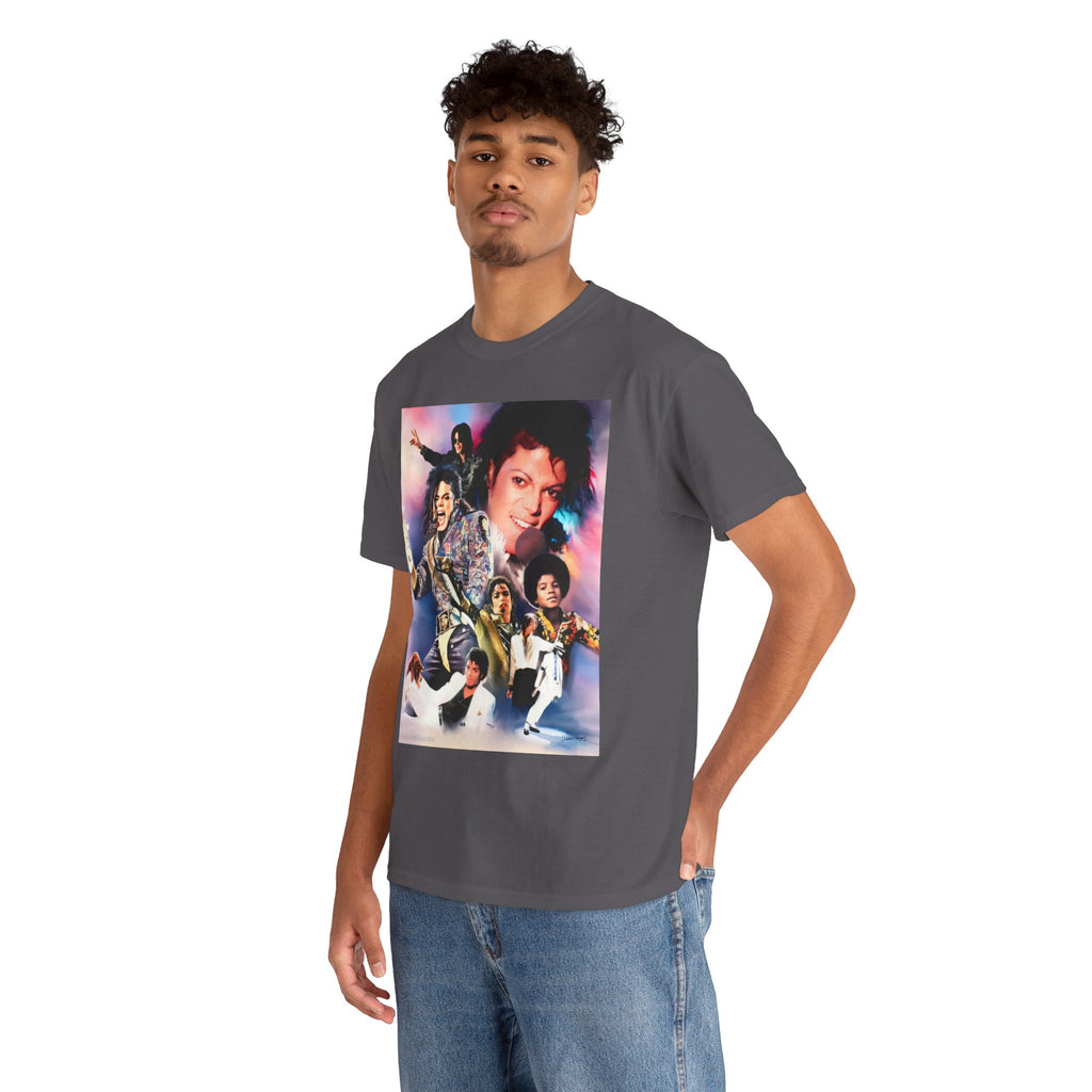 Michael Jackson Tribute Tee — Vintage Pop Collage T-Shirt