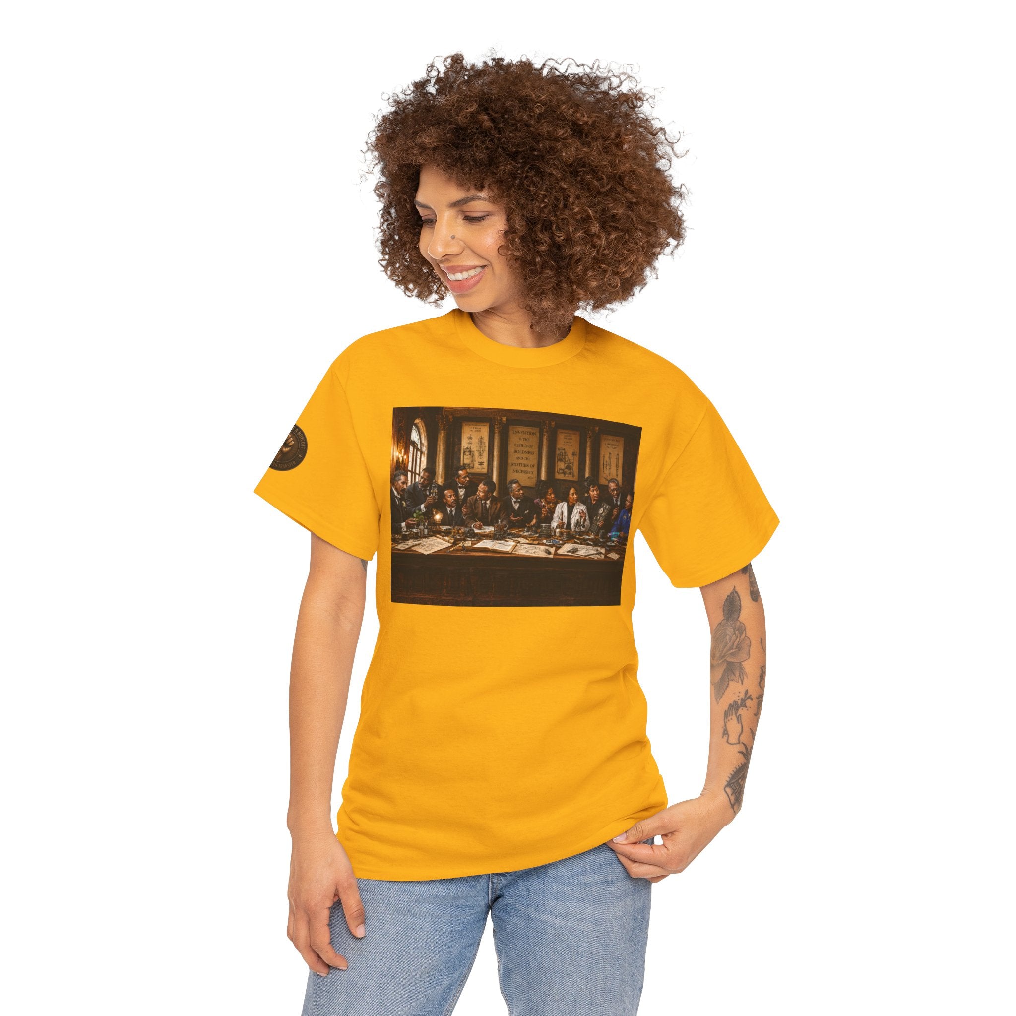Graphic Tee — 'This Is Not A Boycott' Fist Emblem with Vintage Group Portrait