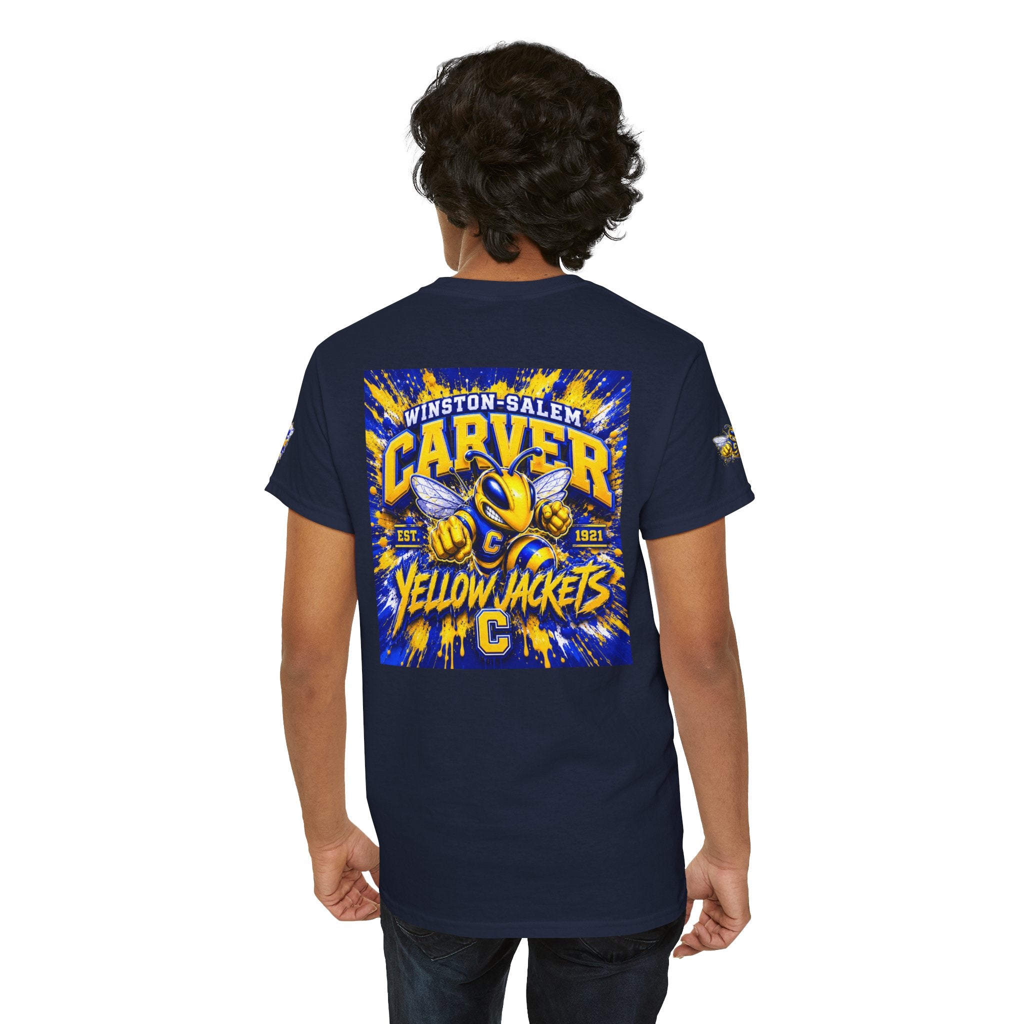 Carver Yellow Jackets Graphic T‑Shirt — Winston‑Salem School Spirit Tee