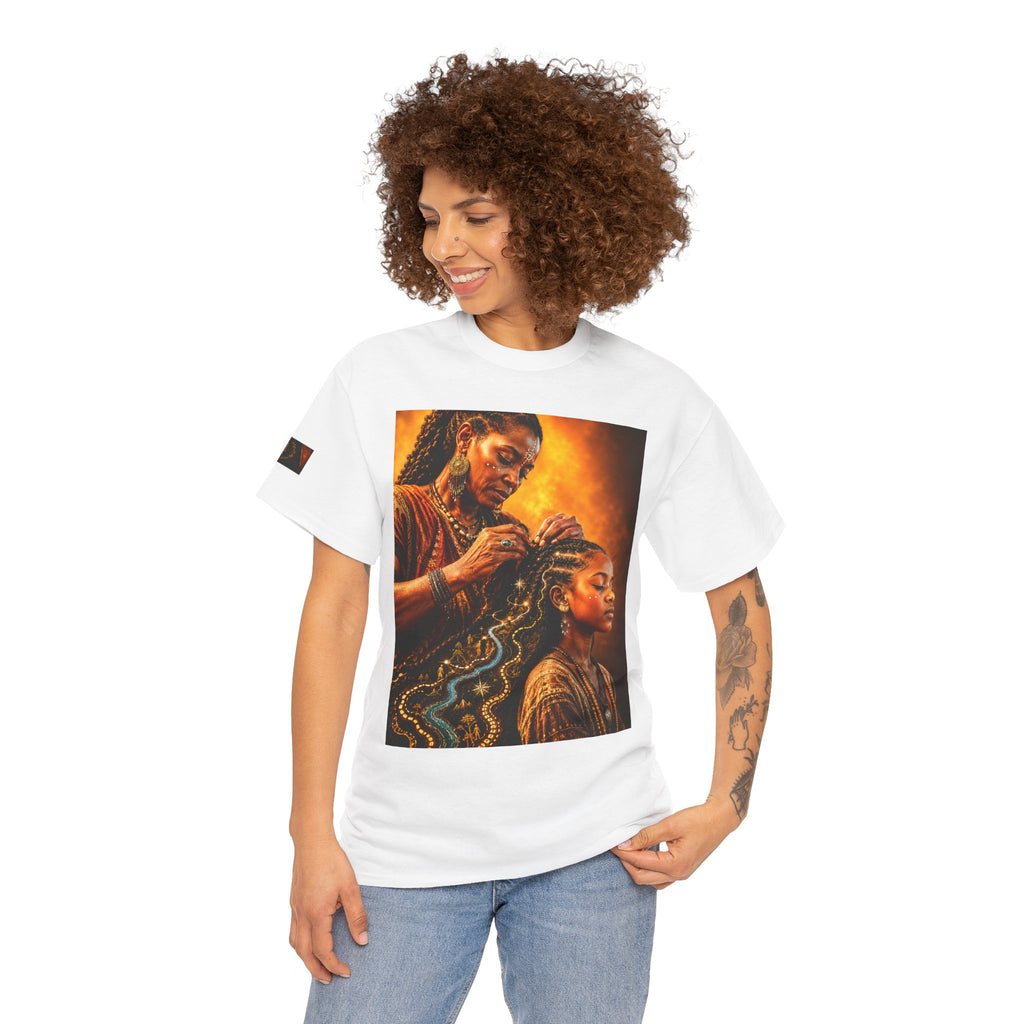 Afrocentric Braiding Tee – "This Is Not A Phase" Empowerment Graphic T-Shirt