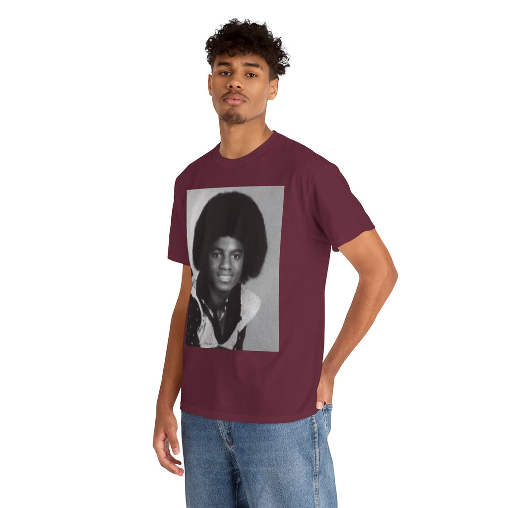 Graphic Tee — Retro Portrait Front with Black Power Fist Back