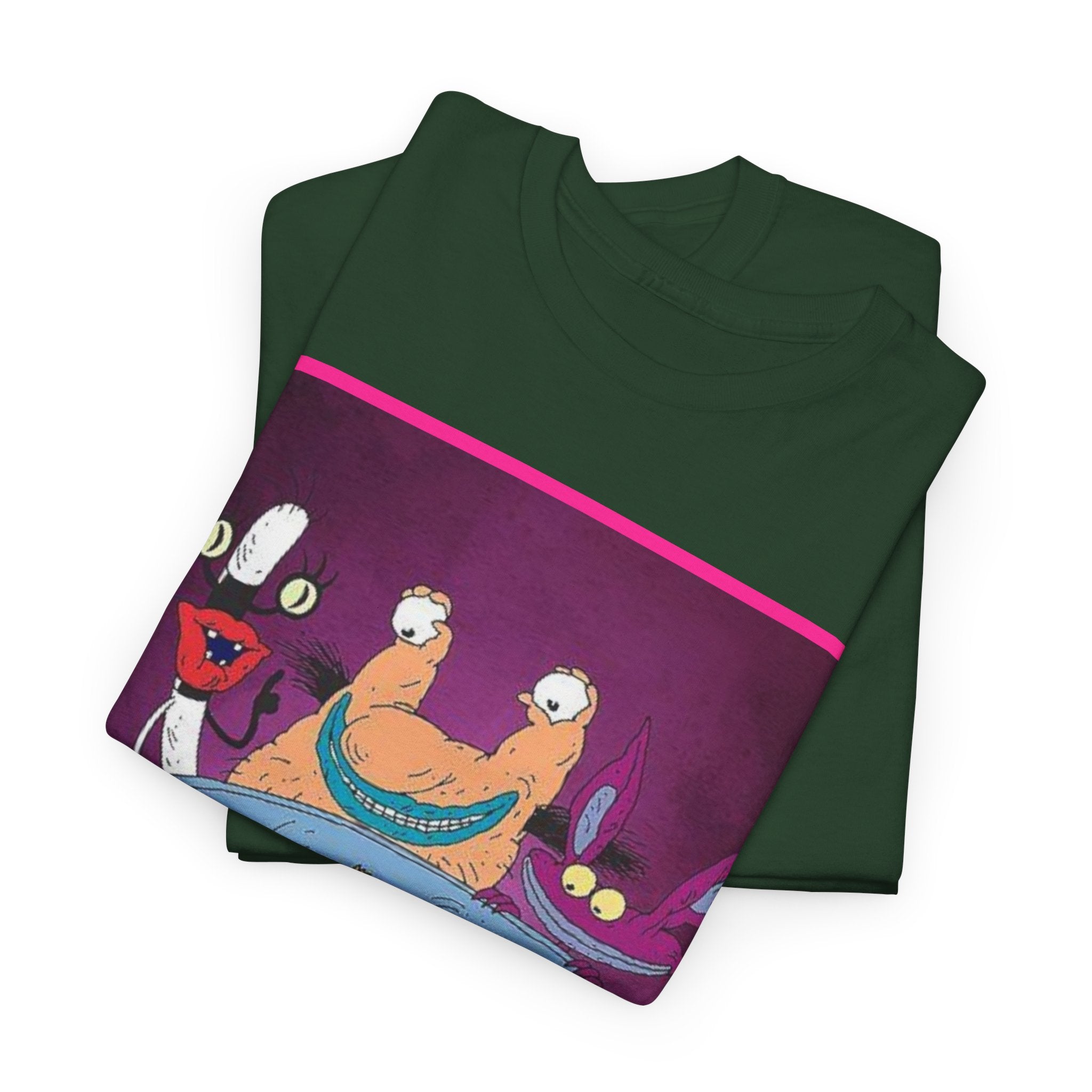 Real Monsters Vintage Cartoon T-Shirt — Nickelodeon Rugrats Crew Tee