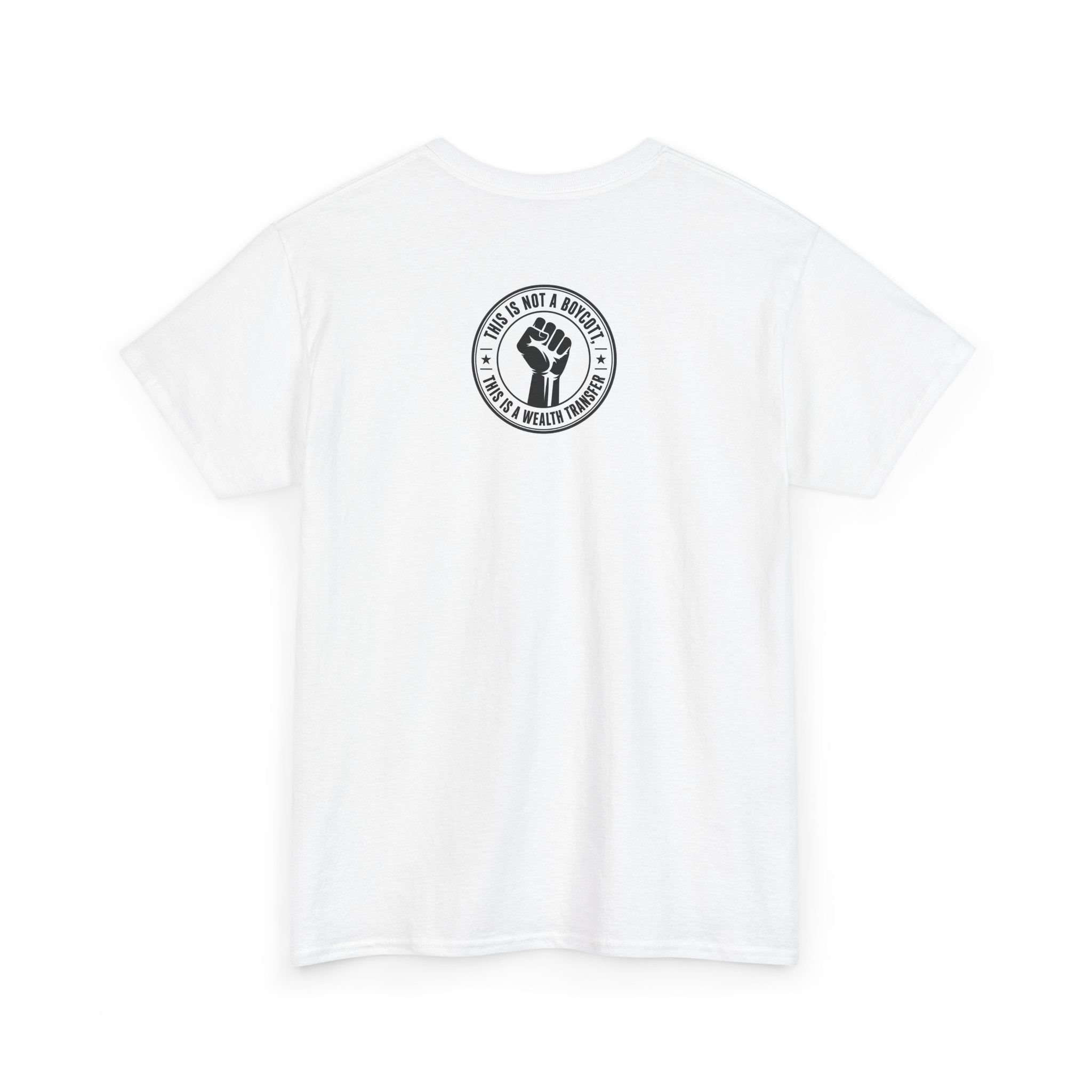 Graphic Tee — Retro Portrait Front with Black Power Fist Back