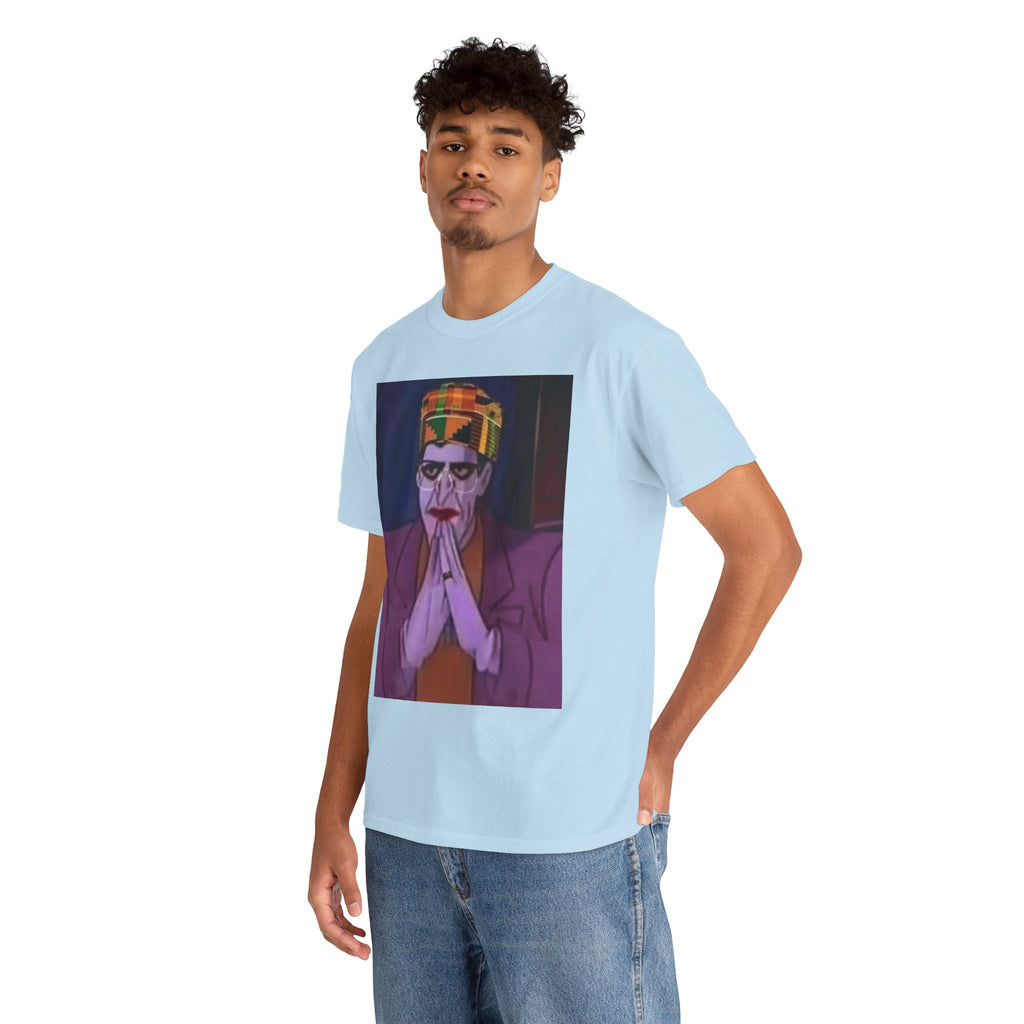 Graphic Tee — Vintage Afrocentric Joker Portrait & Psychedelic Raised Fist Art
