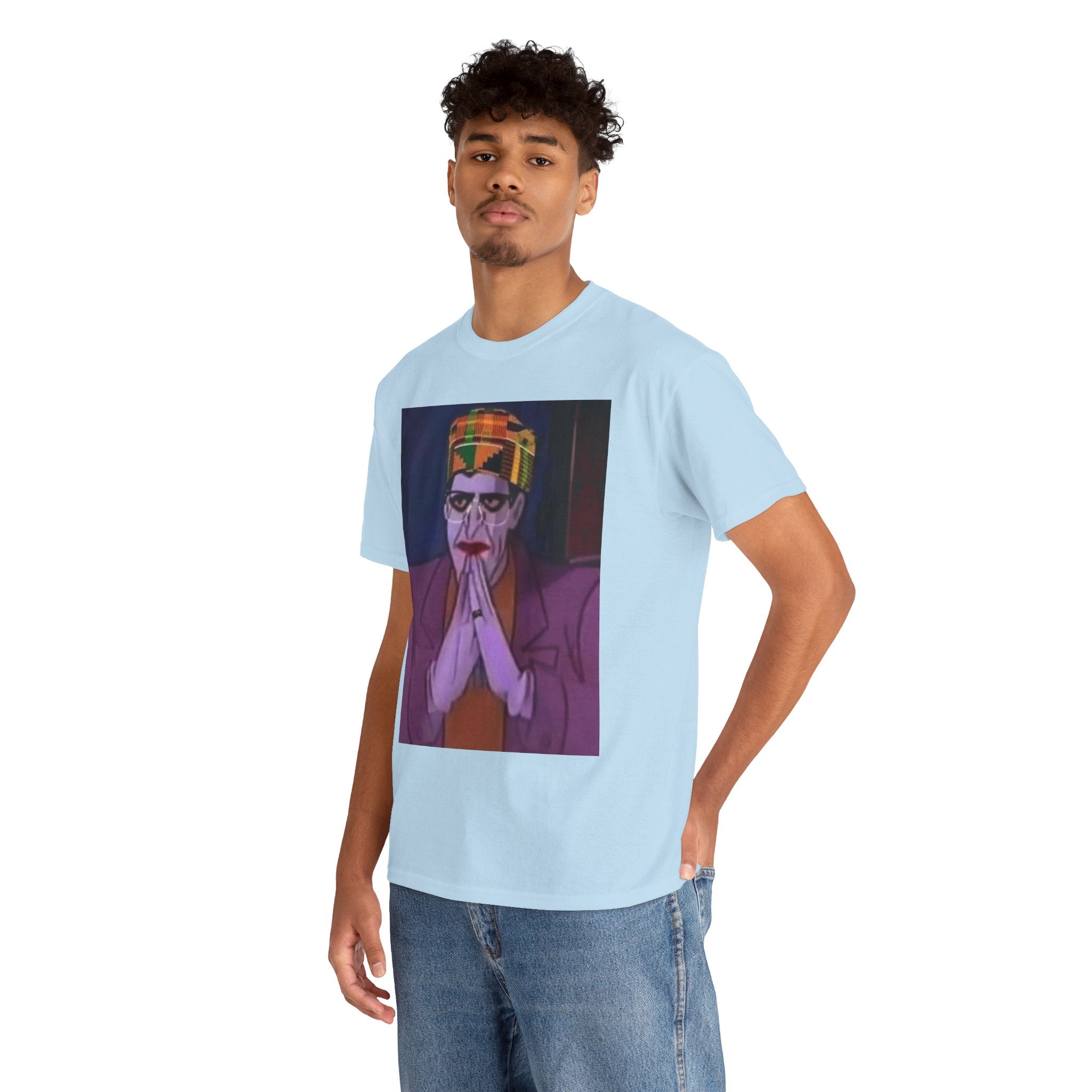 Graphic Tee — Vintage Afrocentric Joker Portrait & Psychedelic Raised Fist Art