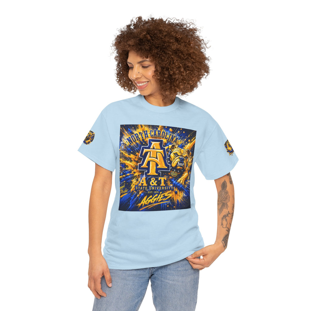 North Carolina A&T Aggies Bulldog T-Shirt — A&T Logo College Tee