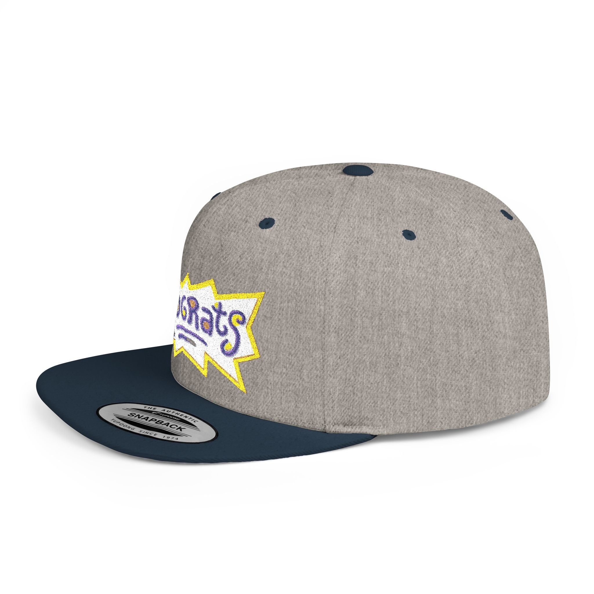 Snapback Hat — Retro 'Rugrats' Logo Flat Bill Cap