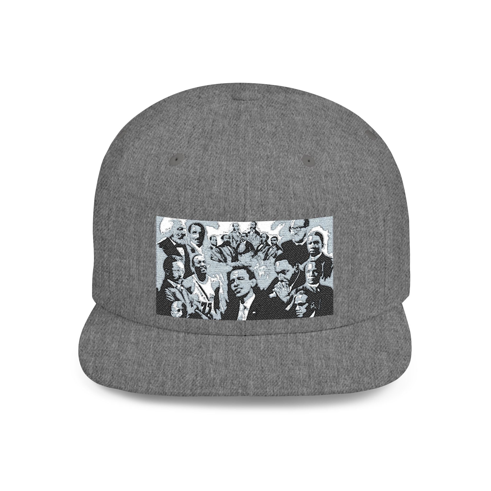 Copy of Reggae Vibes Flat Bill Snapback Hat — Colorful Rasta Music Patch