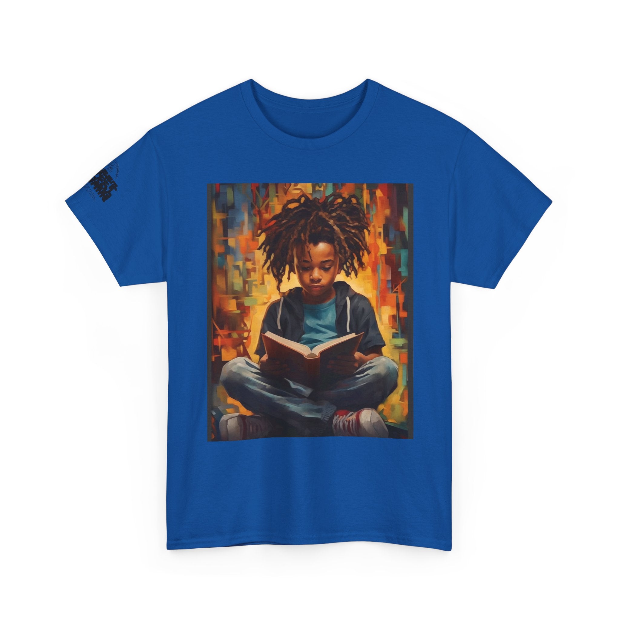 Graphic Tee — 'This Is Not A Boycott, This Is A Wealth Transfer' Back Print with Reading Child Artwork