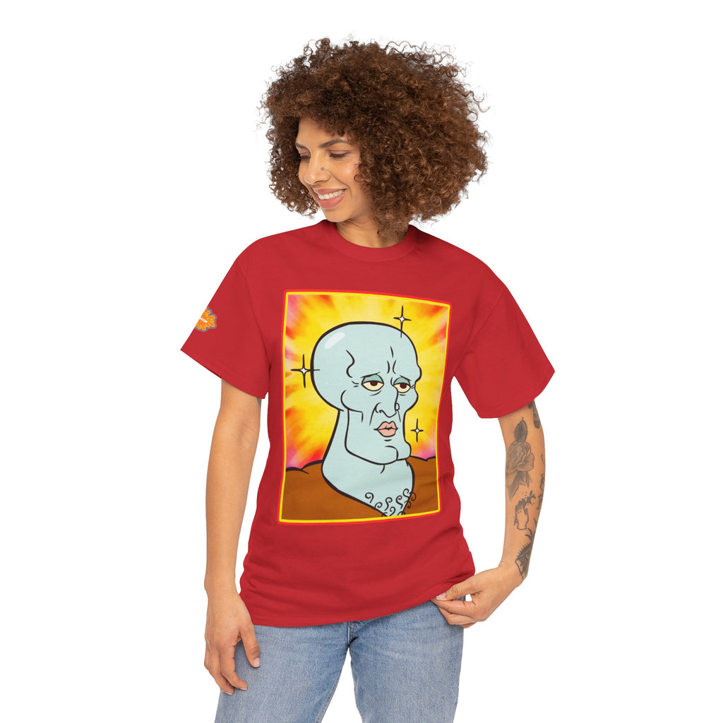 Handsome Squidward Portrait T‑Shirt — Retro Nickelodeon Graphic Tee