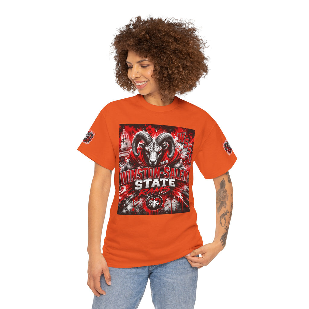 Winston‑Salem State Rams Ram Head Tee — Bold College Spirit T‑Shirt