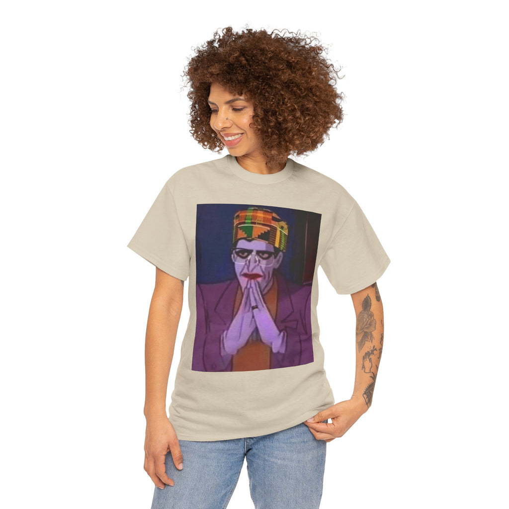 Graphic Tee — Vintage Afrocentric Joker Portrait & Psychedelic Raised Fist Art