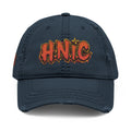 Distressed Embroidered 'HNIC' Dad Hat — Vintage Streetwear Cap