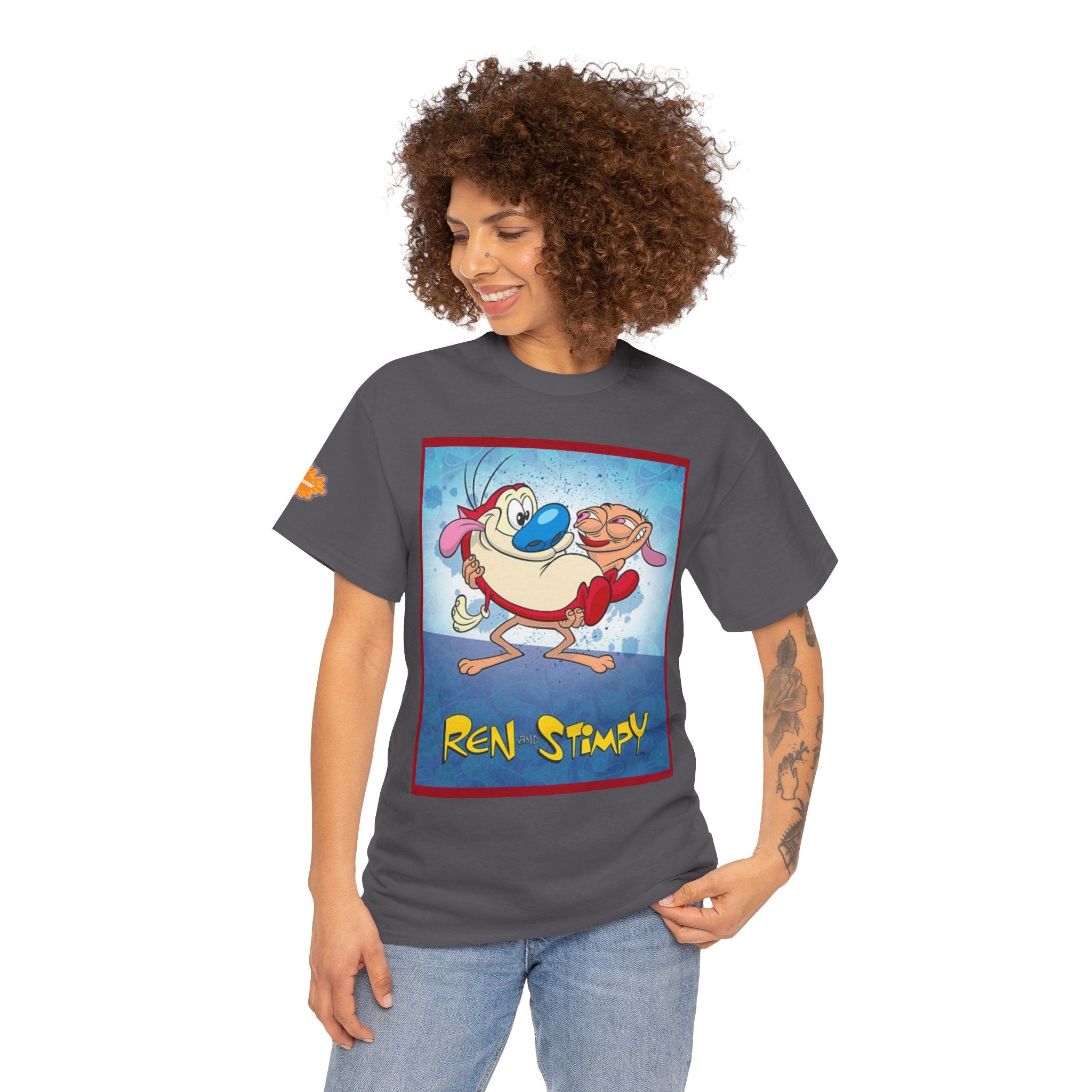 Ren & Stimpy Graphic Tee — Retro Nickelodeon Cartoon T-Shirt