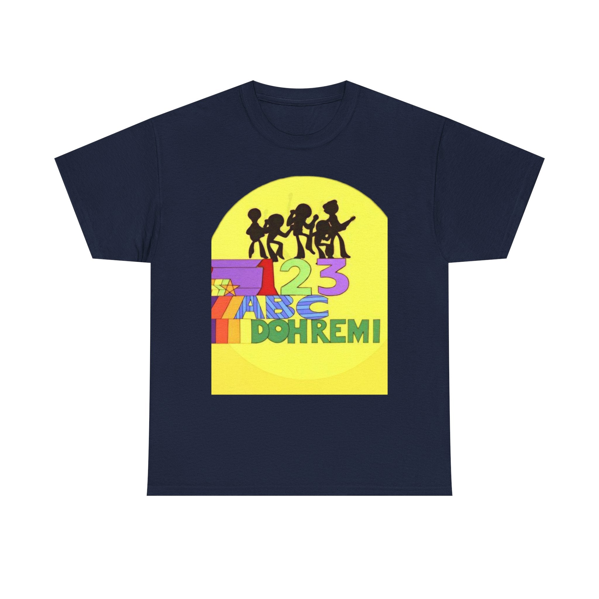 ABC 123 Kids Music Tee — Colorful Educational Rhythm Shirt