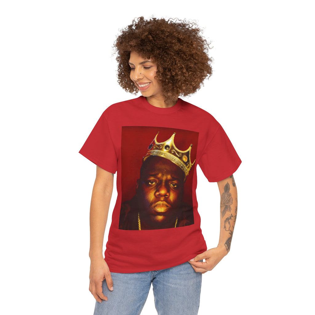 Vintage Crown Portrait Tee — Retro Hip-Hop Photo Graphic T-Shirt